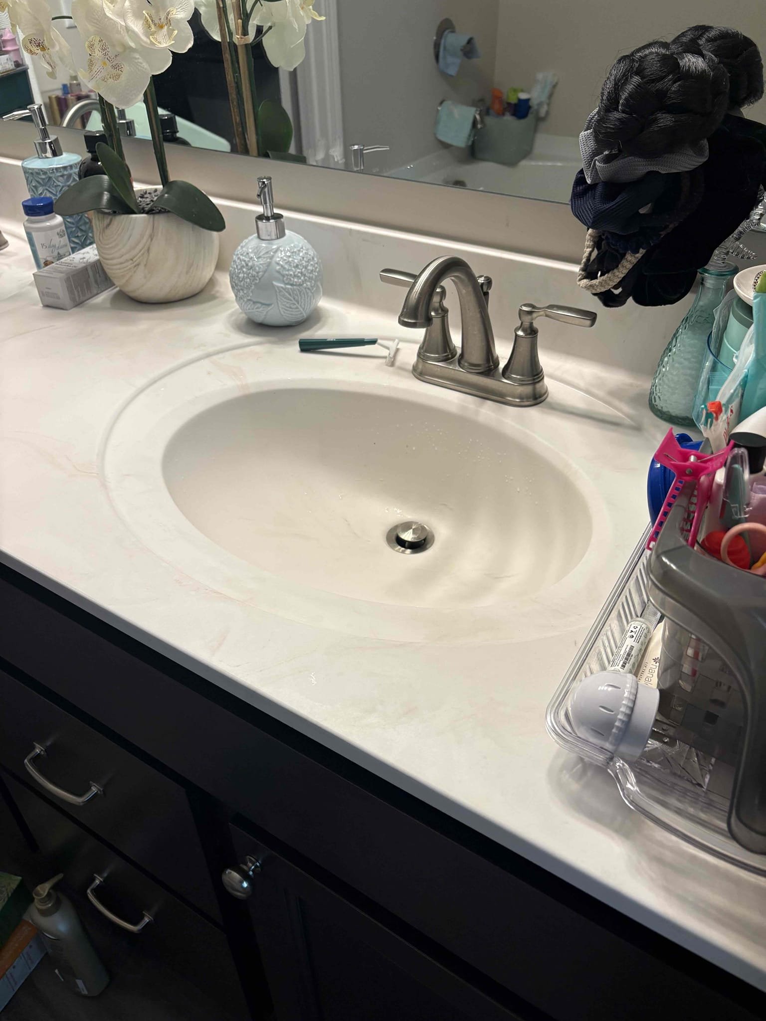 Rebuild both upstairs bathroom toilets. Installed new fill valves and new flappers with floats. Tested both toilets for proper operation. No leaks. Also as a courtesy cleared both lavatory drains. Draining very well. No other issues found at this time.