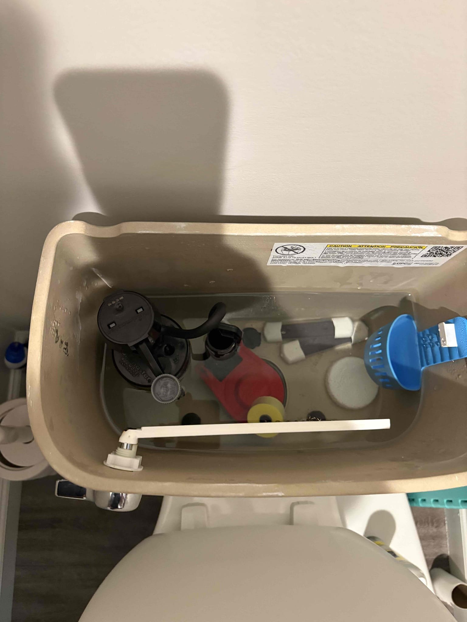 Rebuild both upstairs bathroom toilets. Installed new fill valves and new flappers with floats. Tested both toilets for proper operation. No leaks. Also as a courtesy cleared both lavatory drains. Draining very well. No other issues found at this time.