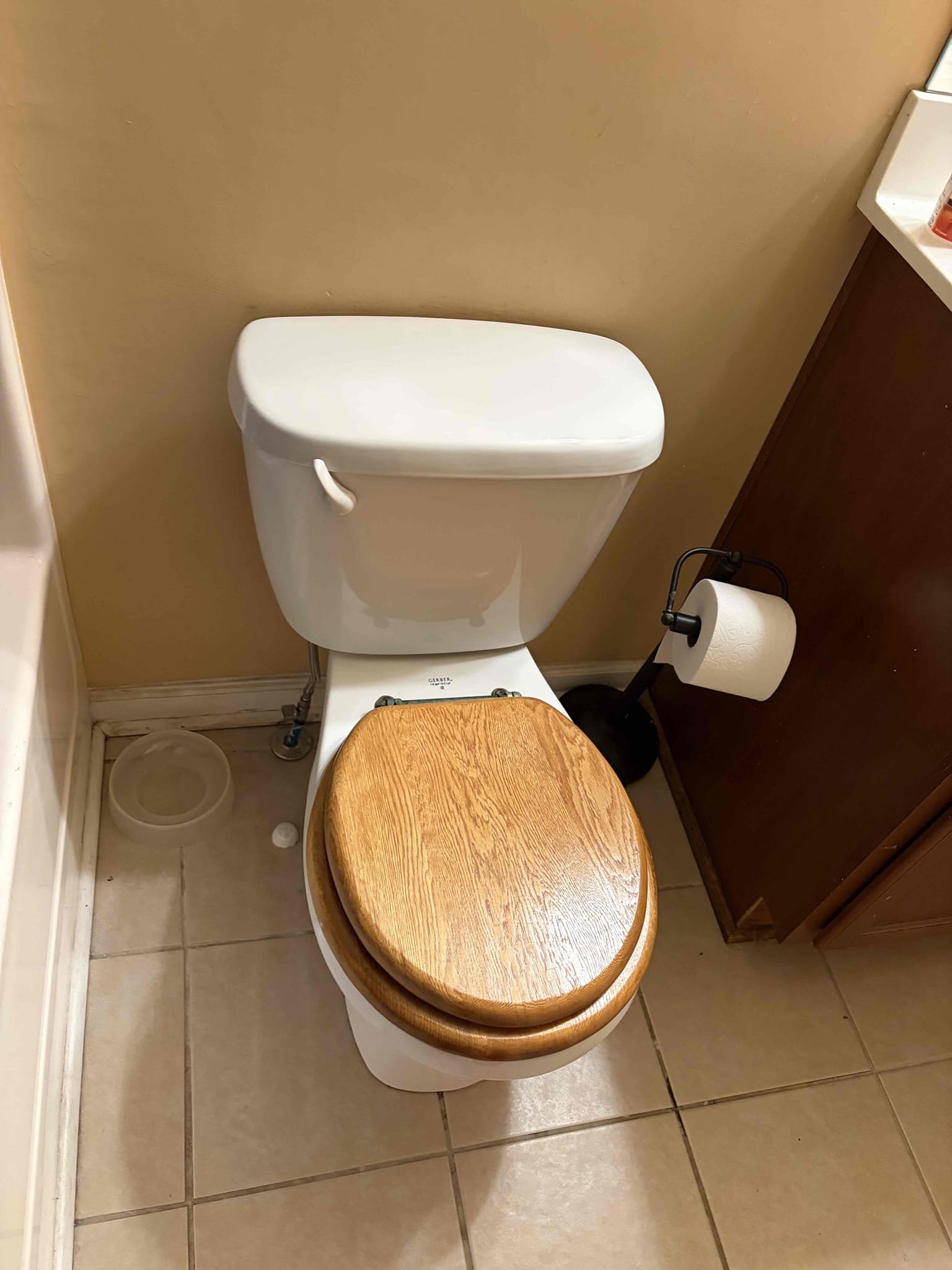 For this job we will be returning to install a new toilet that the customer will be supplying. 