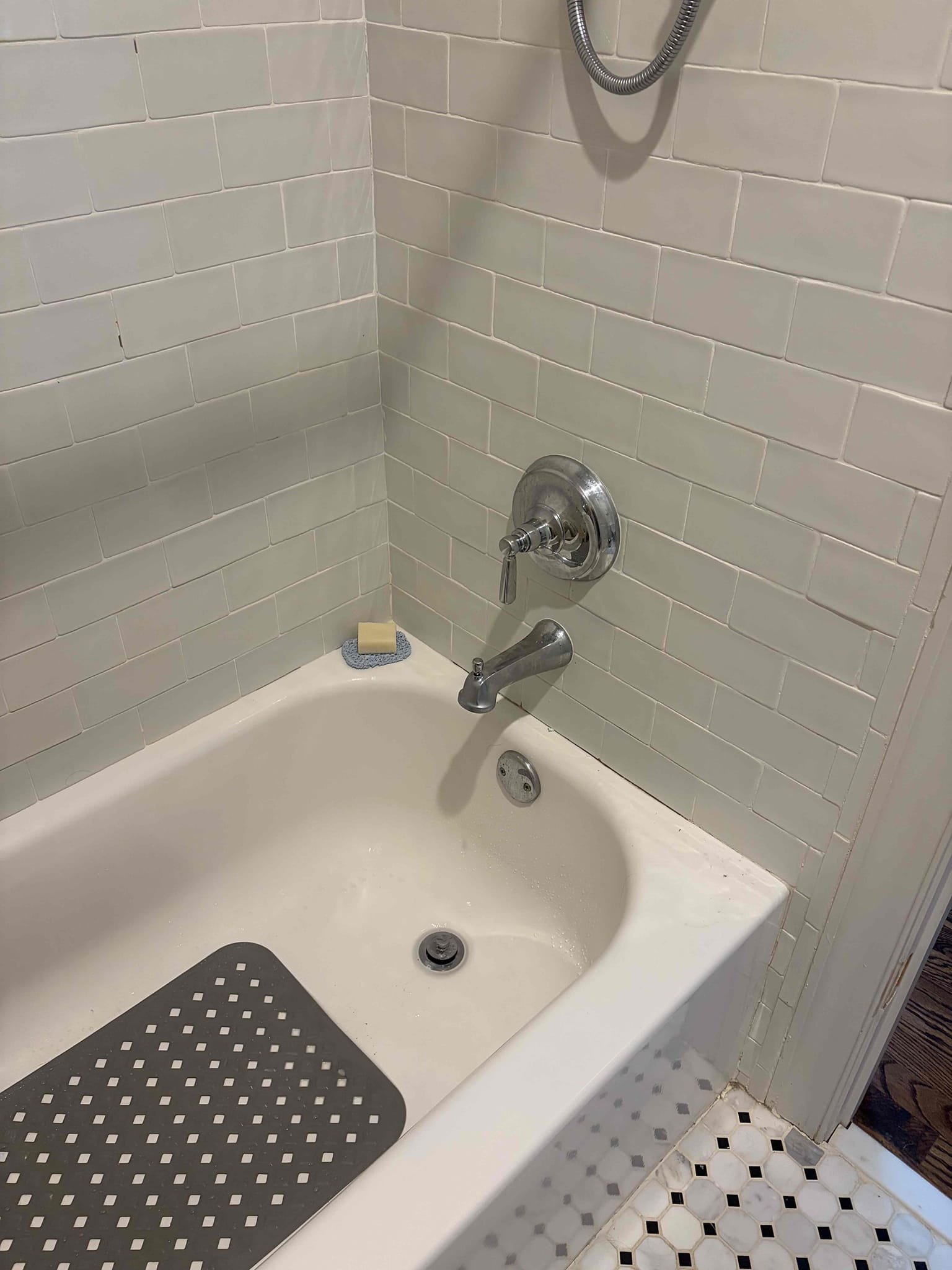 Upon arrival, customer states they have leaking shower in upstairs bathroom. Informed customer we need to replace cartridge. Provided an estimate to customer, customer approved estimate. Replace Kohler cartridge, shower is still dripping. Attempted to replace with different cartridge, to see if cartridge was bad out of box. Shower is still dripping. Informed customer we will need to replace shower valve. Provided customer estimate to supply and install shower valve, also for customer to supply shower valve. Customer states they will watch shower, if it gets worse, they will call for shower valve. #ChenPlumbing