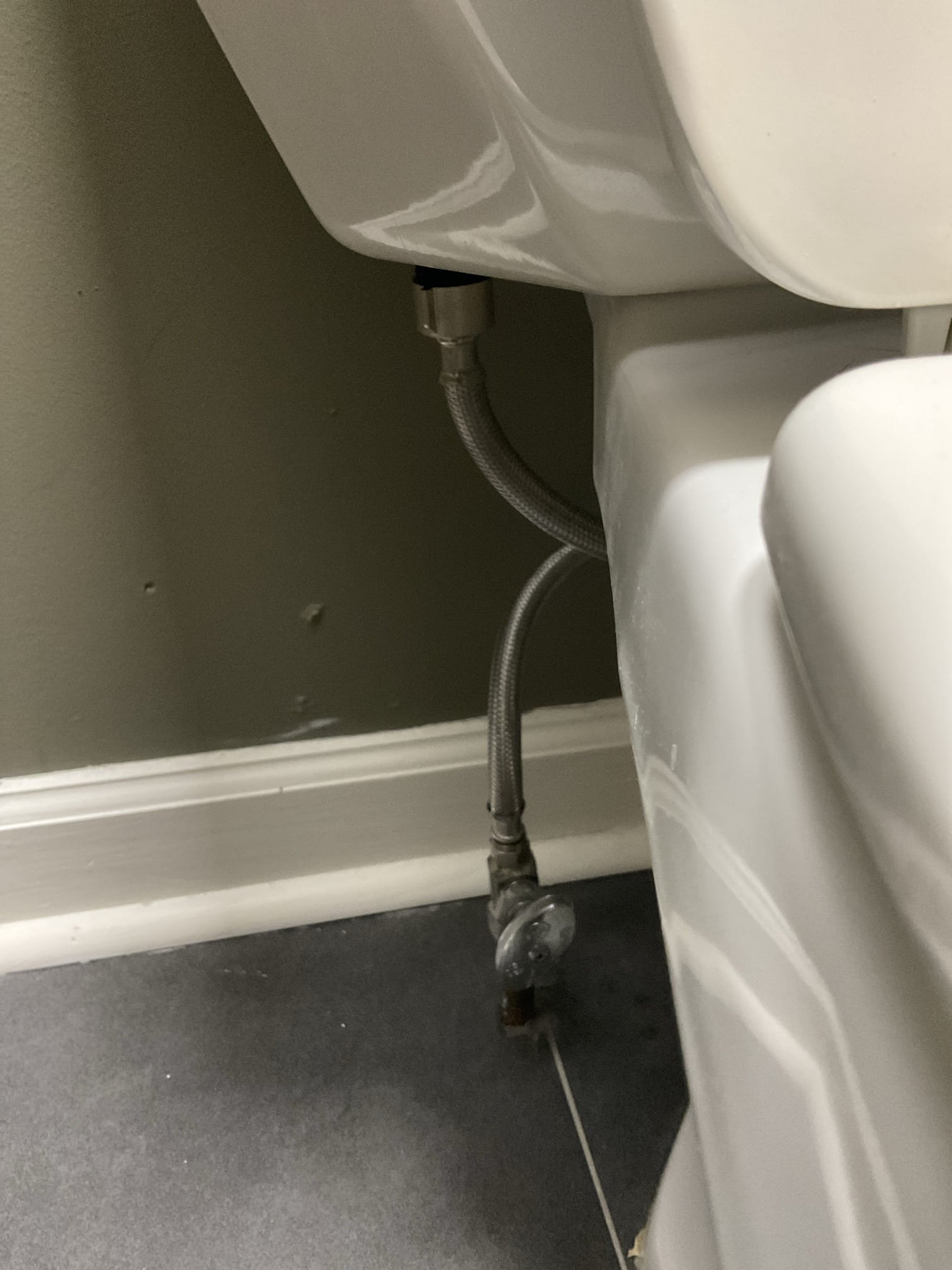 Replace 4 toilet supply line , pop up drain , new p trap 