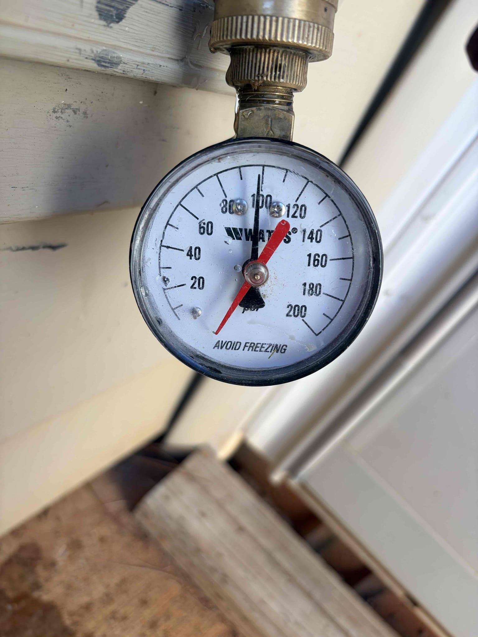 Upon arrival, customer stated they are experiencing a leaking hose bib. After inspection, found frostproof hose bib needs to be replaced. We have to cut in drywall in bathroom. Also checked water pressure, home water pressure is currently sitting around 100 psi. High pressure indicates PRV has failed. Provided customer estimate, customer denied estimates at this time.