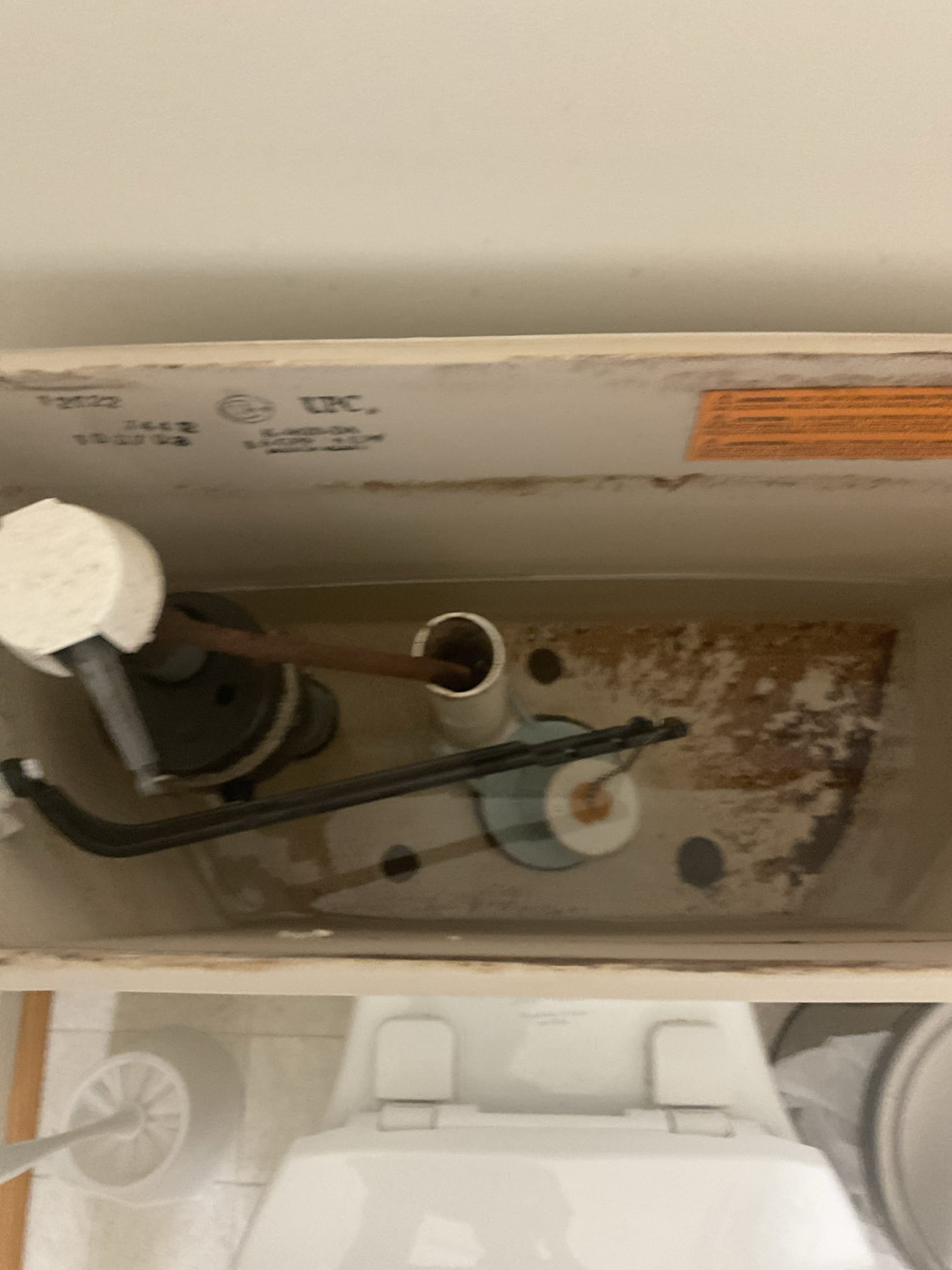 Replaced a water shut off valve and tank minor rebuild for garage studio bathroom 