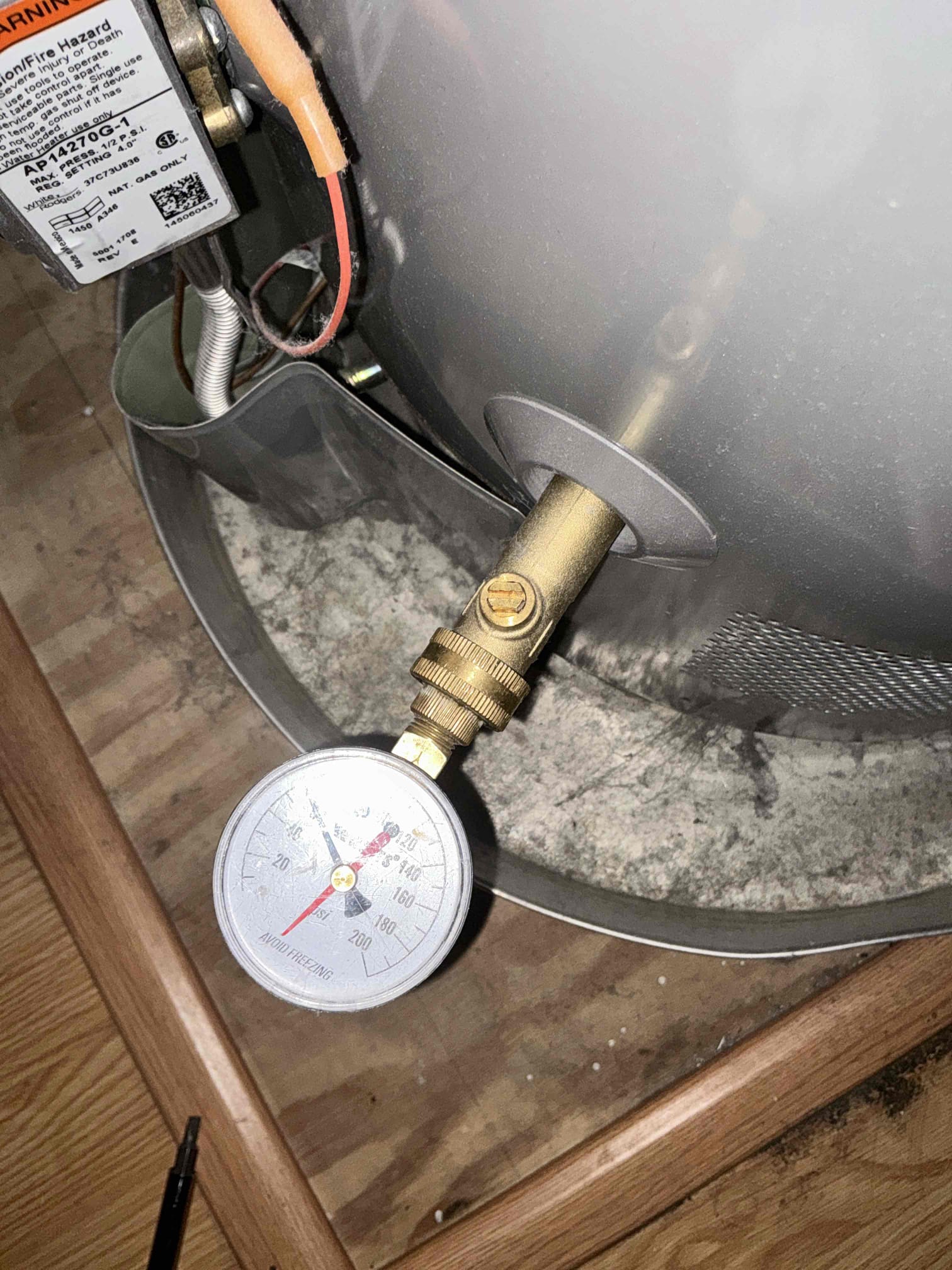Checked cast iron drain piping in crawlspace, didn’t notice any leaks or puddles. Cast iron is old but in decent shape. Customer would like hose bib on porch for easier access, left estimate to do so. Also left estimate for water heater replacement 