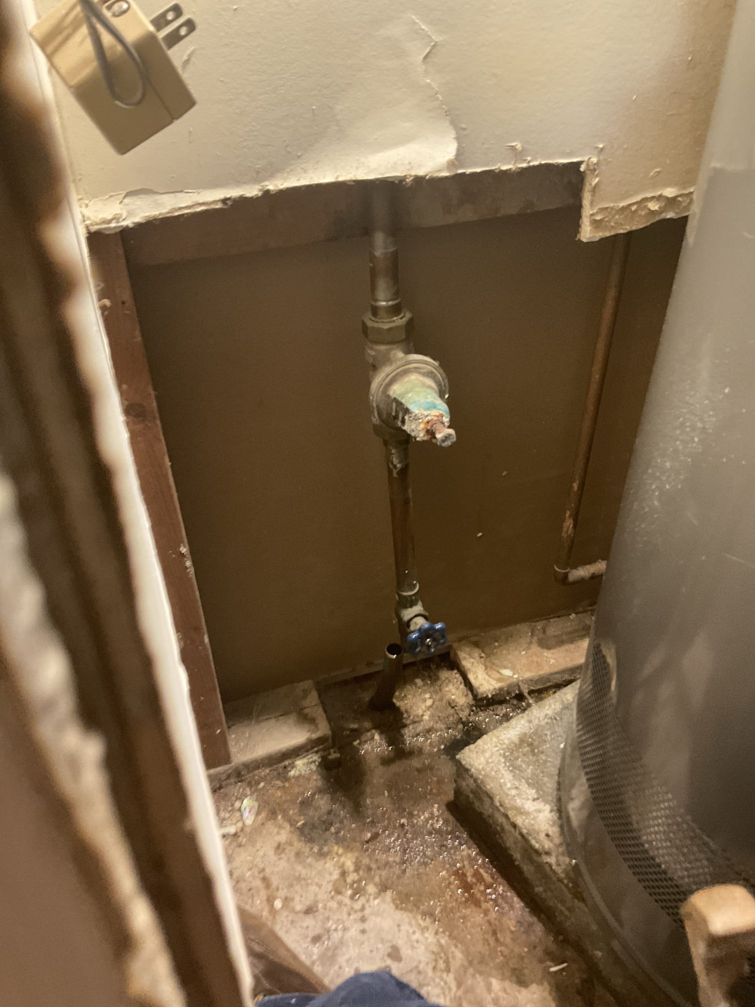 Replaced main water shut off valve with 3/4 propress ball valve , prv ,redo hvac pvc line to the floor drain 