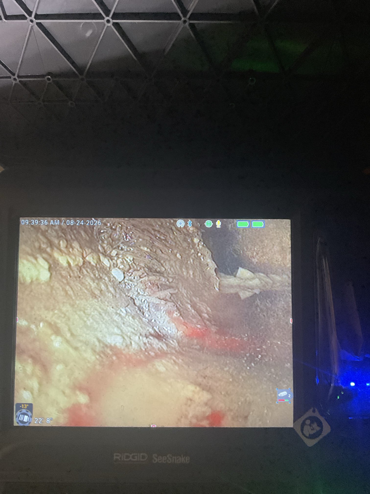 Camera inspection in the crawl space clean out to outside and also from clean out in the middle of yard to street , found multiple problems, we discussed with Mr. Bud granger today for repair or replacement 