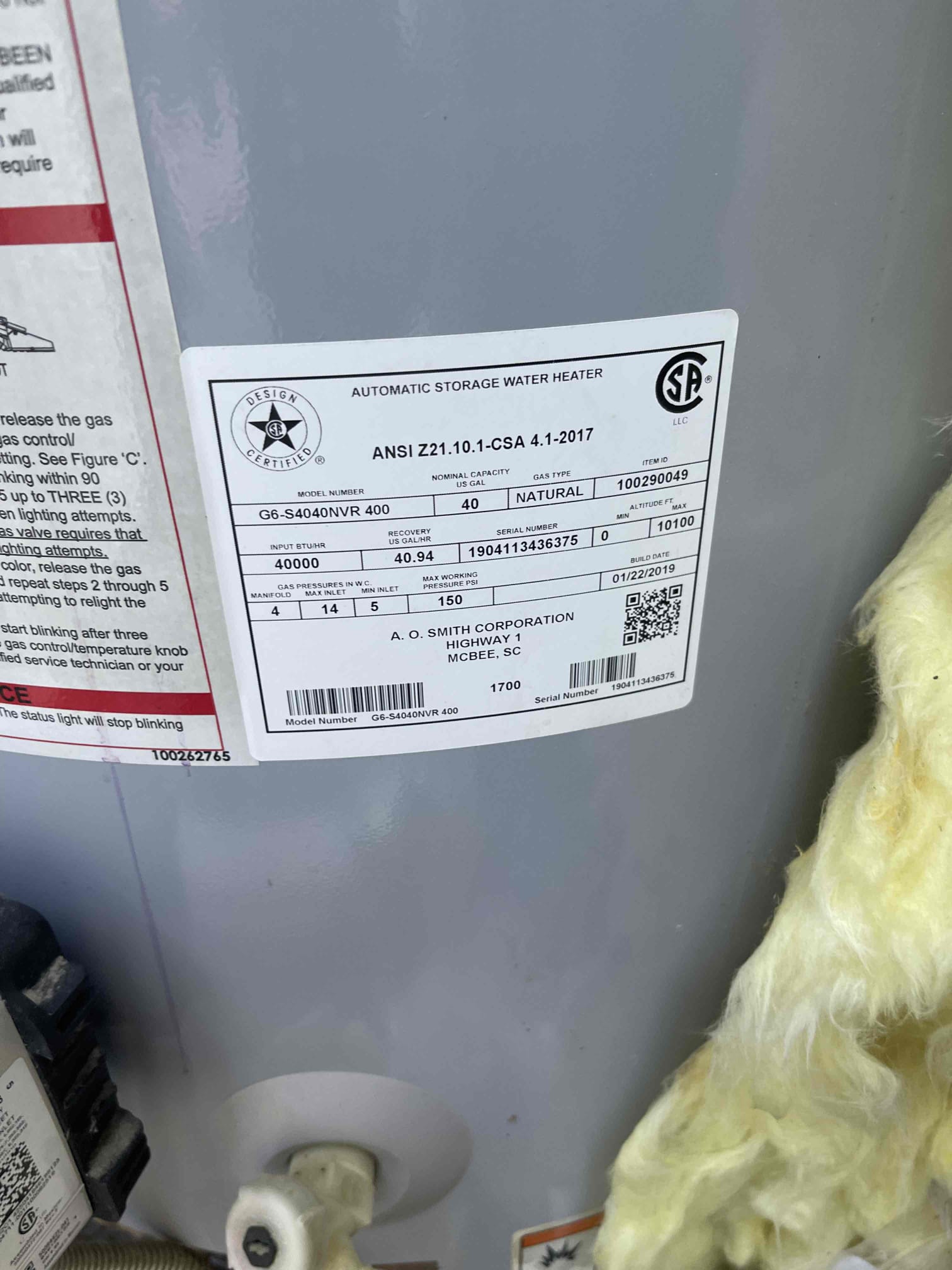 Left quote to replace leaking water heater in outside utility closet. Customer getting multiple quotes before she decides. 