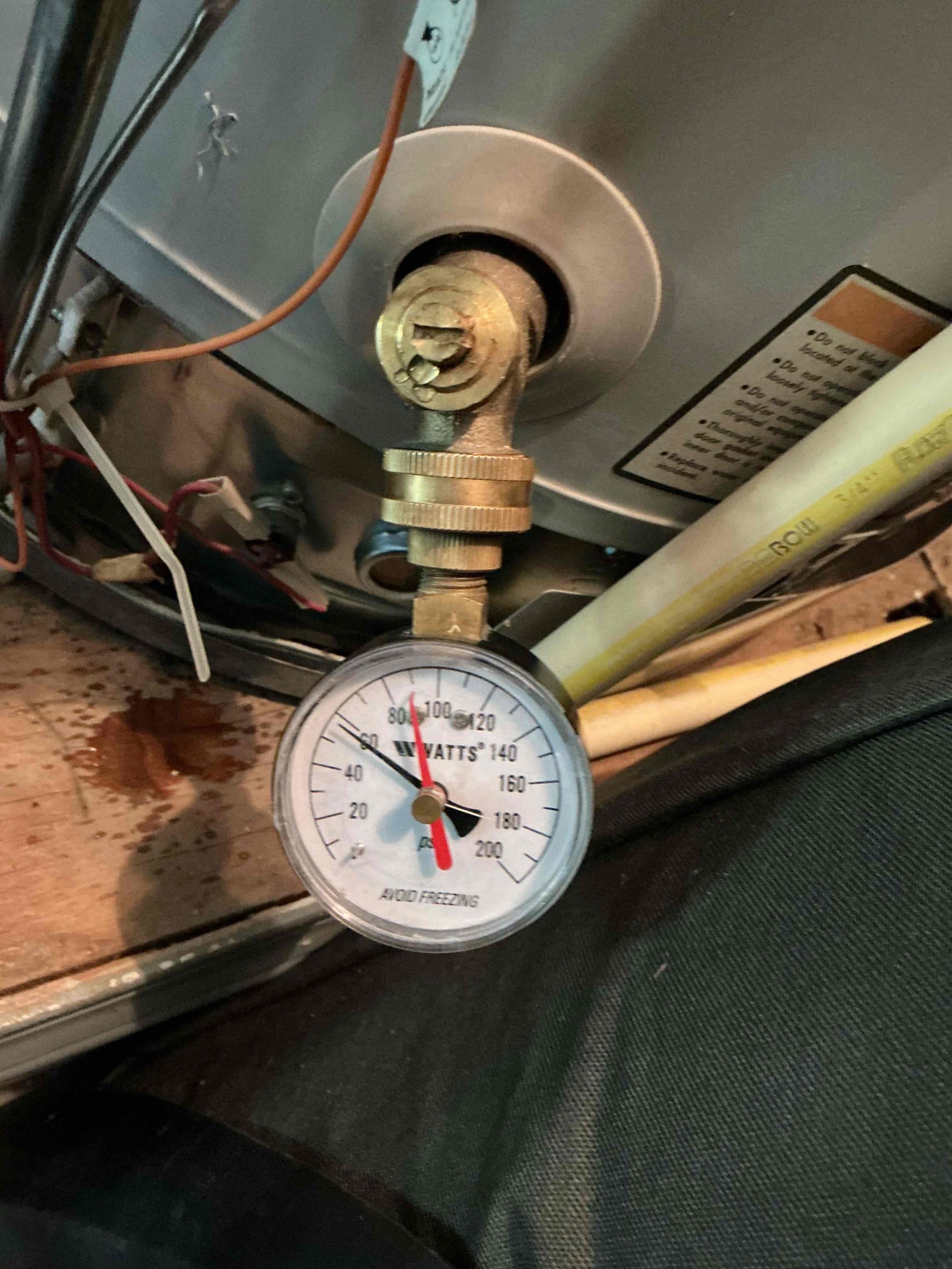 Upon arrival, customer stated they smelt abnormal amount of gas when running fireplace. Gas company cut off valve to fireplace. After turning back on valve, determined gas leak was between fireplace and penetration of exterior wall. Gave option to replace section in order to fix leak. Remove pipe from inside wall and found pipe to have holes in it creating leak after section replacement sprayed new gas pipe and checked for leaks.