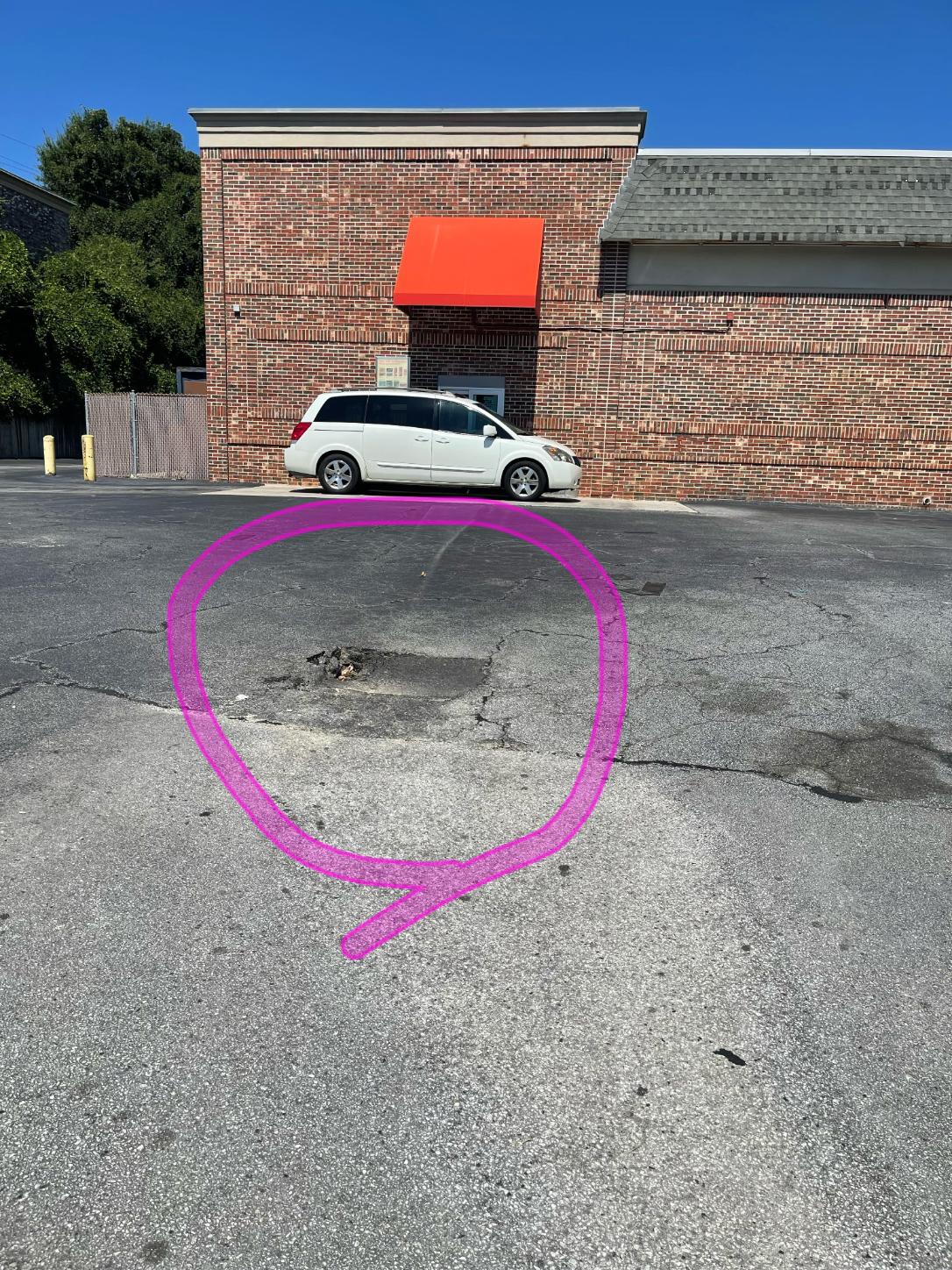 Water leak under asphalt upon arrival. Customer stated they noticed water running down the road and the county shut the water off. Informed customer we would need to dig up the pipe to see if it will be able to be fixed or if it needs to be replaced. Gave customer estimate, customer approved estimate. After busting up concrete and digging down, noticed the pipe to be a flexible pvc pipe. Informed customer we would not be able to repair this section but we could replace the entire line. Gave customer estimate to replace line from meter to where it connects in the building using a bore shot. Backfilled hole and left water off. 