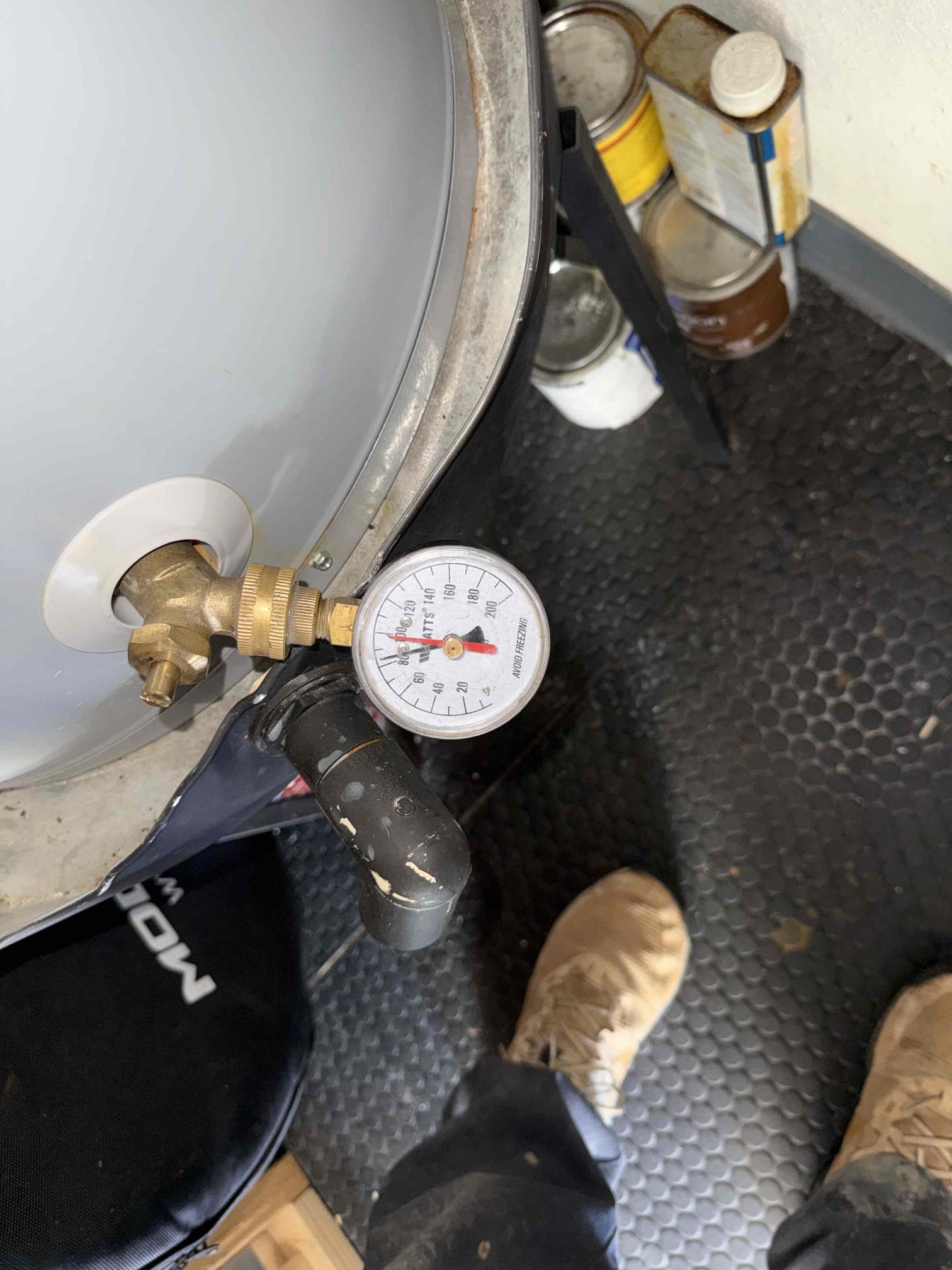 Customer wanting estimate on new water heater upon arrival. Customers water heater is 12 years old and he is looking to replace it. Informed customer we could install a 12 year warranty water heater so it would have all the smart options. Left customer with estimate.