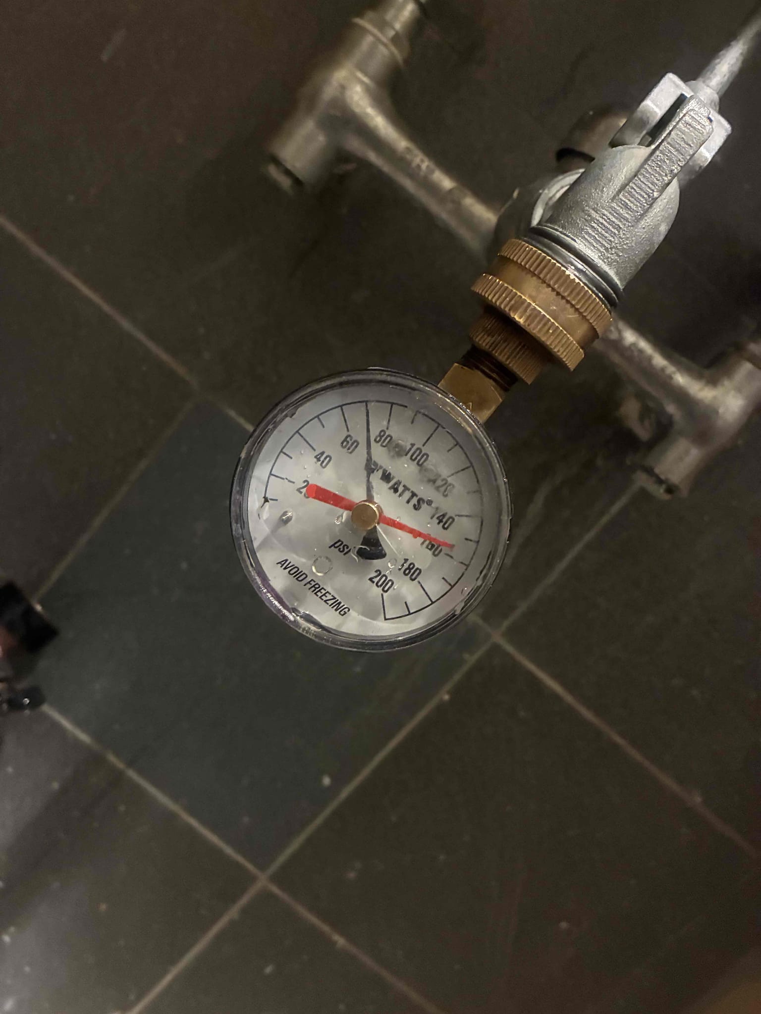 Returning to give customer pressure check and quote for PRV replacement. Also performed minor rebuild on first toilet in men’s bathroom. Check for leaks and proper function.