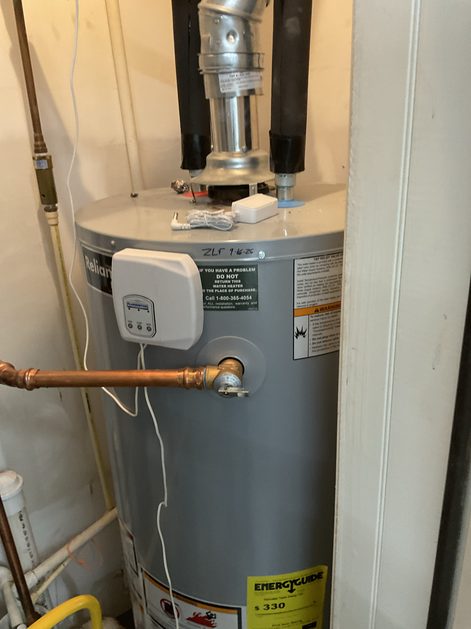 Diagnostic/ troubleshooting no hot water issue , found flood stop valve is active, reopened today , is good now 