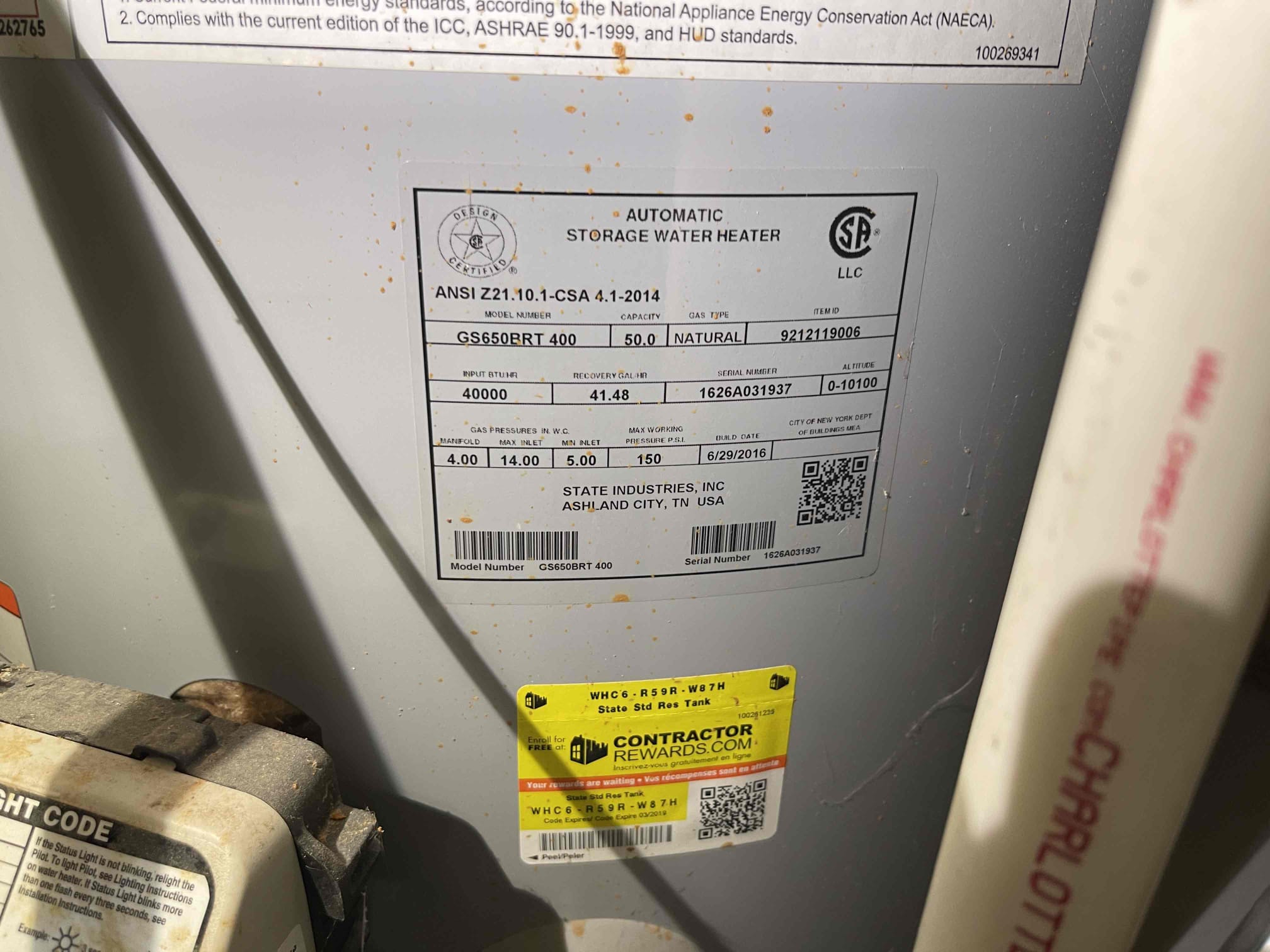 Did assessment with homeowner on a tankless conversion. Left quotes for different options and locations to replace the water heater. 