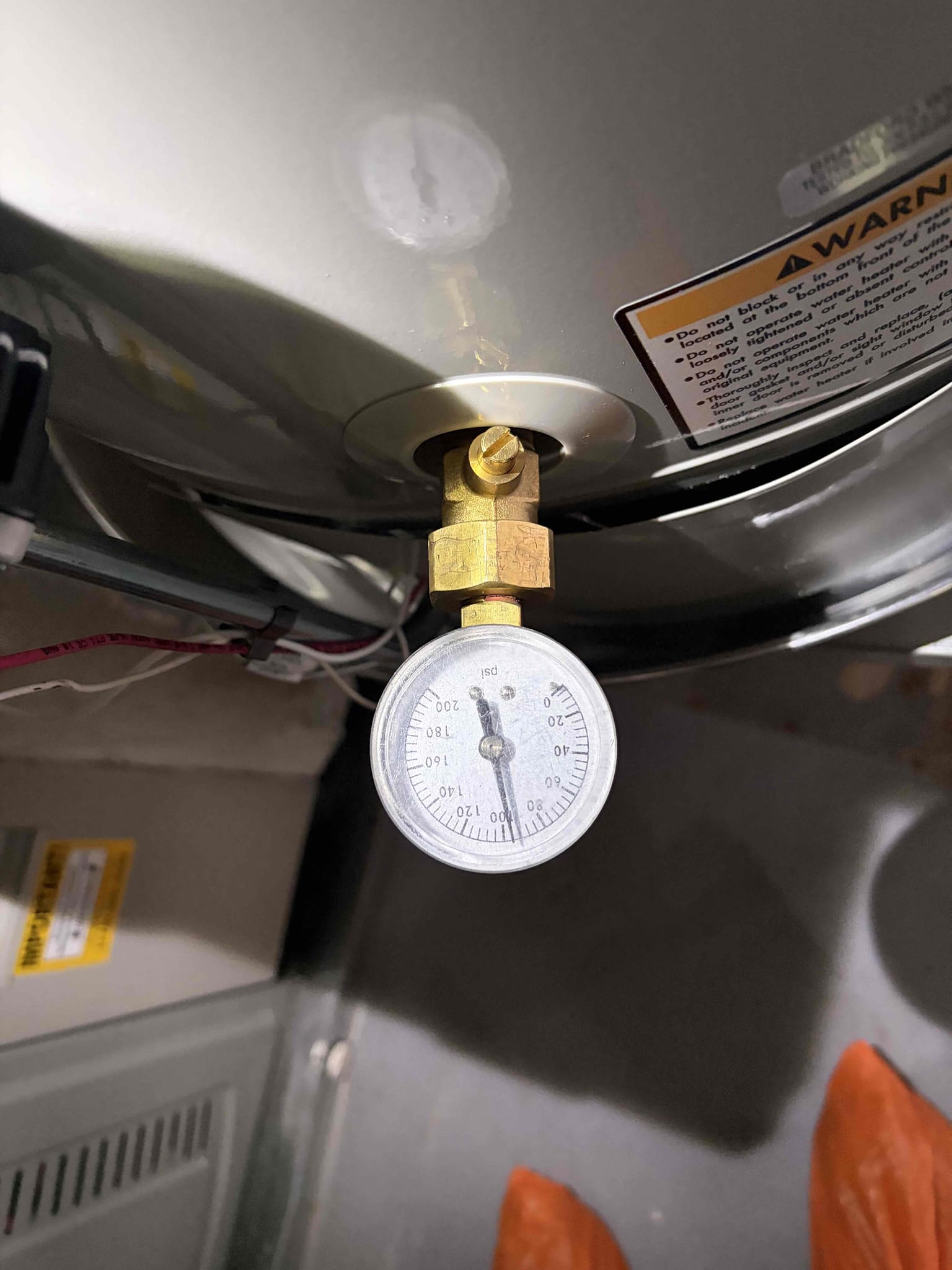 For this job the customer called us out to look at few things. To install a ro system under the sink in the kitchen, install two customer supplied bidets. So during my thorough inspection, I noticed the water pressure was to high per code and to high for a max working pressure for the ro system and the bidets. In order to install both of the those items, the Prv will need to be replaced. The customer that called us is a tenant, the tenant said it was good us to install the bidets. But I need the land lord to give us the approval. Before we can do any work we will have to have a conversation about the work wanting to be done.