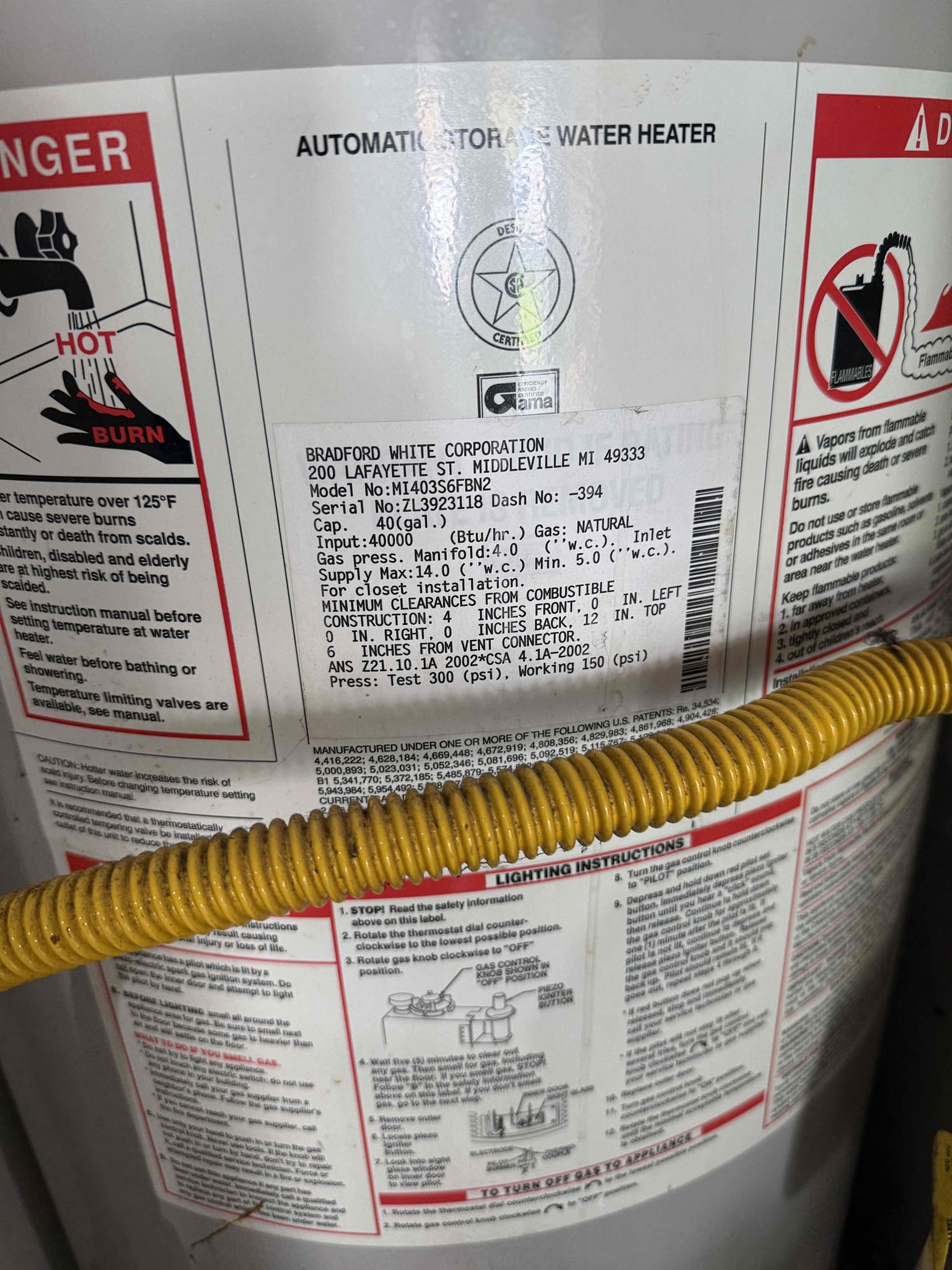 Water heater not staying lit upon arrival. Customer stated when he lights the water heater it goes out after some time. Informed customer with the age of the water heater being 23 years old we would not offer a repair option but could replace the water heater. Customer wanted me to email an estimate over. 