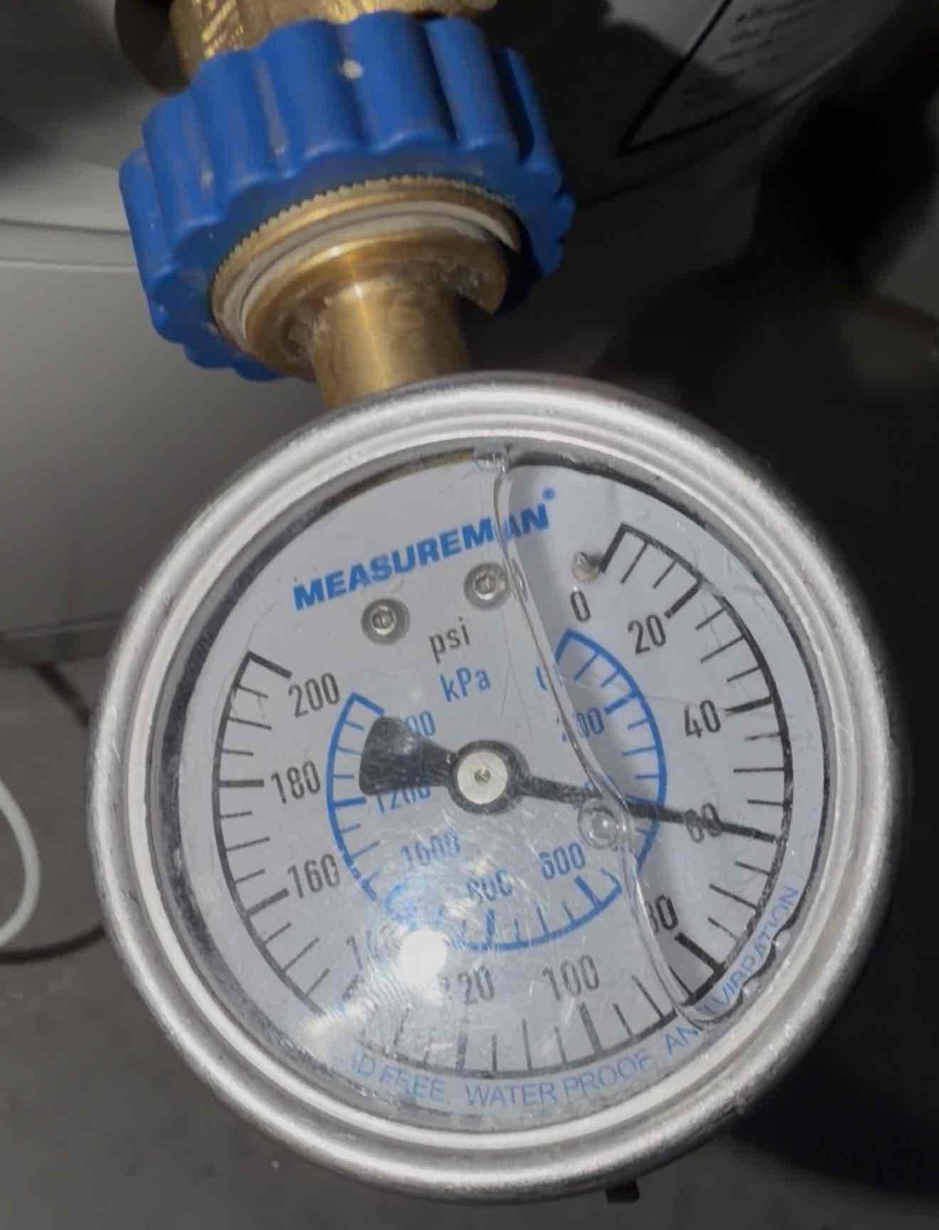 Customer called for a couple concerns with the plumbing system, packing for laundry machine lines were leaking, gave customer options for repair and replacement. Customer wants to replace also customer reported pressure drop happening as fixtures were being used. Ran water found pressure drop of more than 40 psi replacing. The PRV is the first step to figure out what’s going on. PRV looks to be around age to replace anyway customer understands , we will return tomorrow to start work.