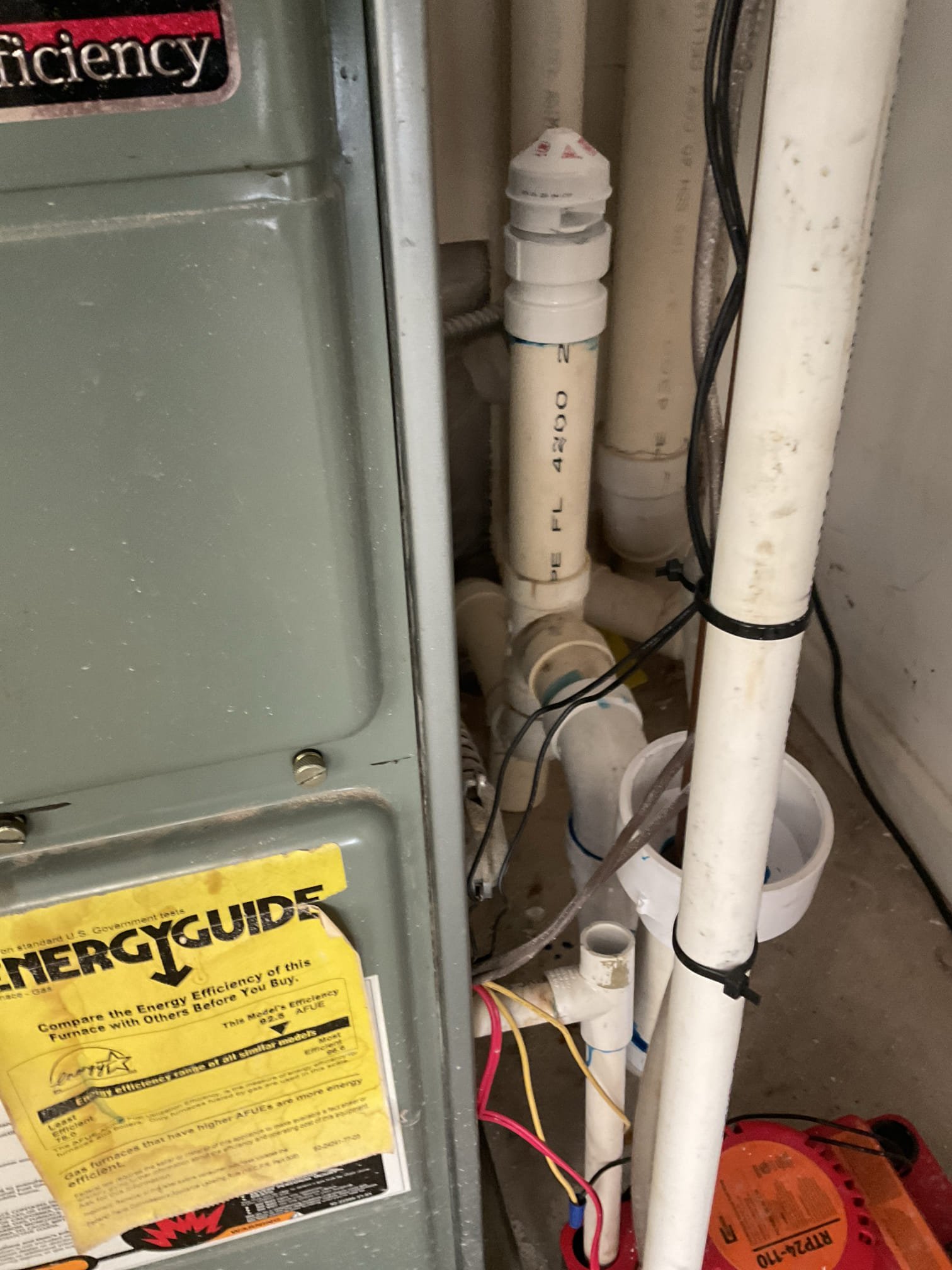 Replaced 2” p trap , stand pipe and AAV 