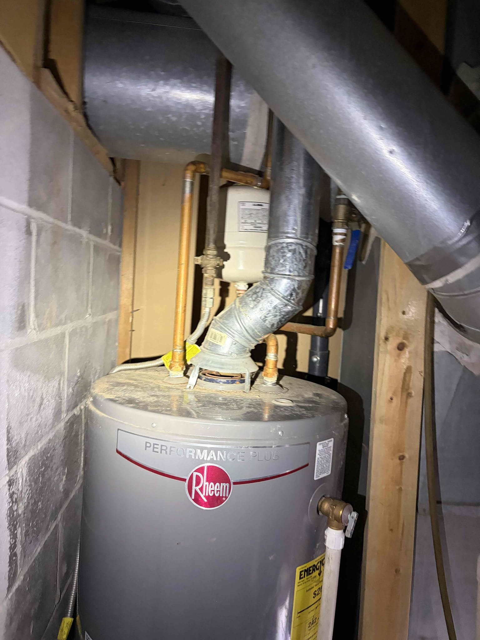 For this job came out to take a look at a water heater that was leaking. During our thorough evaluation, we came to the conclusion that the water heater is not leaking from the base. It’s leaking from the temperature and pressure relief line due to the fact that the temperature more than likely cause the issue. The water pressure on the home is at 75 psi it is considered higher than normal range. However it is still under 80 psi. Gave a few estimates, for repair and or replace the water heater is from 2014 recommended to replace the unit due to the age and all the code violations that are associated with it. At this time, it is just an estimate only.