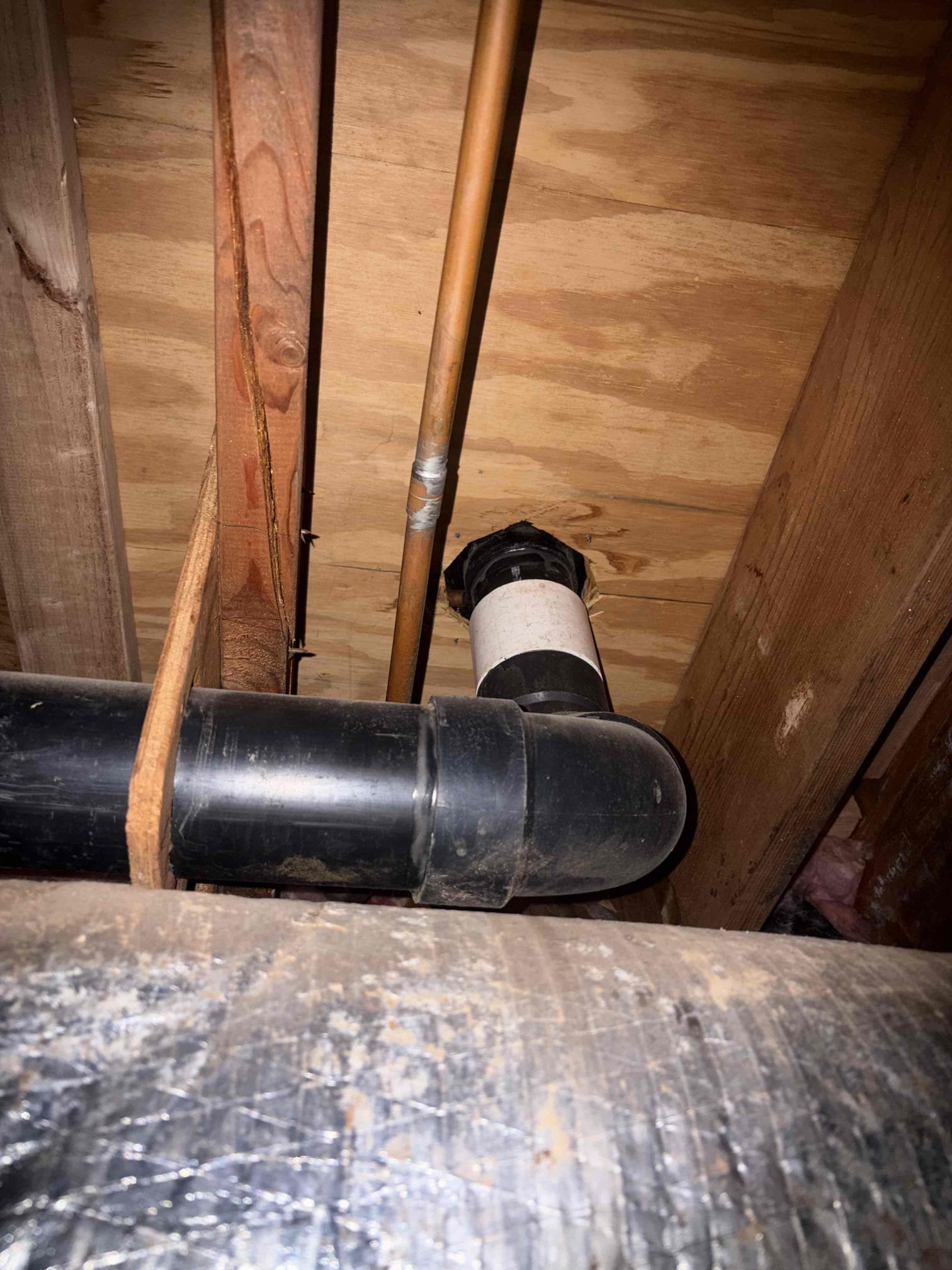 Upon arrival, customer states there noticing leak on drain line. Found leak coming from 90 that exits home and enters main sewer line. Informed customer we could cut pipe and use hub saver and tie back onto 90 and rework section. Customer states he will have to get second opinions.
