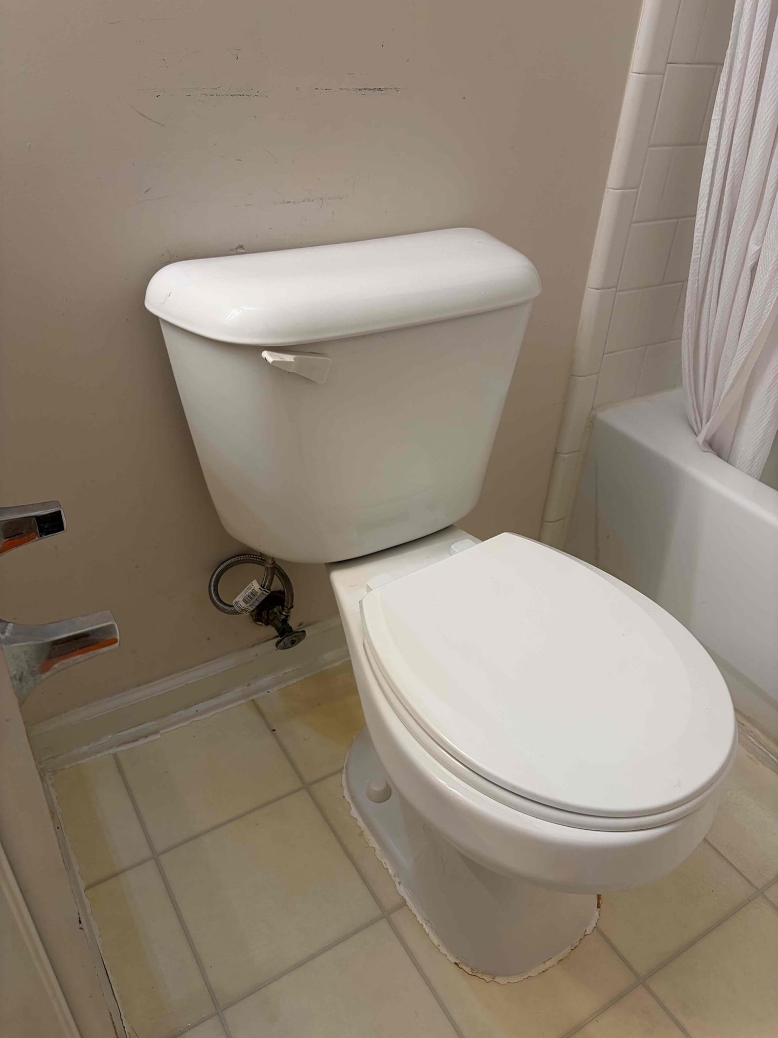 
Upon arrival, customer states they are experiencing a high water bill. After inspection, notice toilet is constantly running. Provided customer estimate to perform minor rebuild on toilet. Customer approved estimate. Replaced filled fill valve, flapper, and supply line. Toilet is now working properly departure. No leaks at departure. Meter is no longer spinning.
