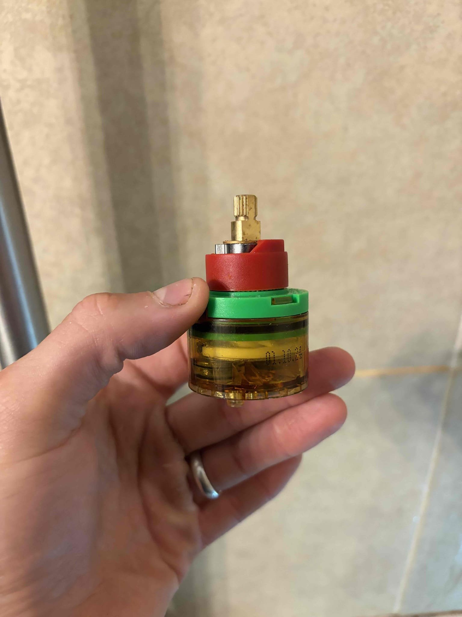 For this job, I came out to take a look at the dripping shower. The issue is the shower cartridge, causing the drip. The CUSTOMER had a ceramic disc cartridge and he attempted it to be repaired twice with two unsuccessful attempts. Given that knowledge I recommended to replace the shower body valve inside the wall with a new single handle either meon or Delta. Additionally, he had a CPC ball valve in the utility closet that I recommended not to turn off rather than turn off that shut off valve. I recommended to turn off the water to the building to replace the shower body valve in case that one were to start leaking we would have to turn off the water anyways before proceeding with any work. The customer needs to get in contact with the HOA before proceeding. Was not able to get a water pressure read due to the fact that the whole building is regulated rather than unit wasn’t able to get the nameplate off the water heater either at this time. It is a estimate only.