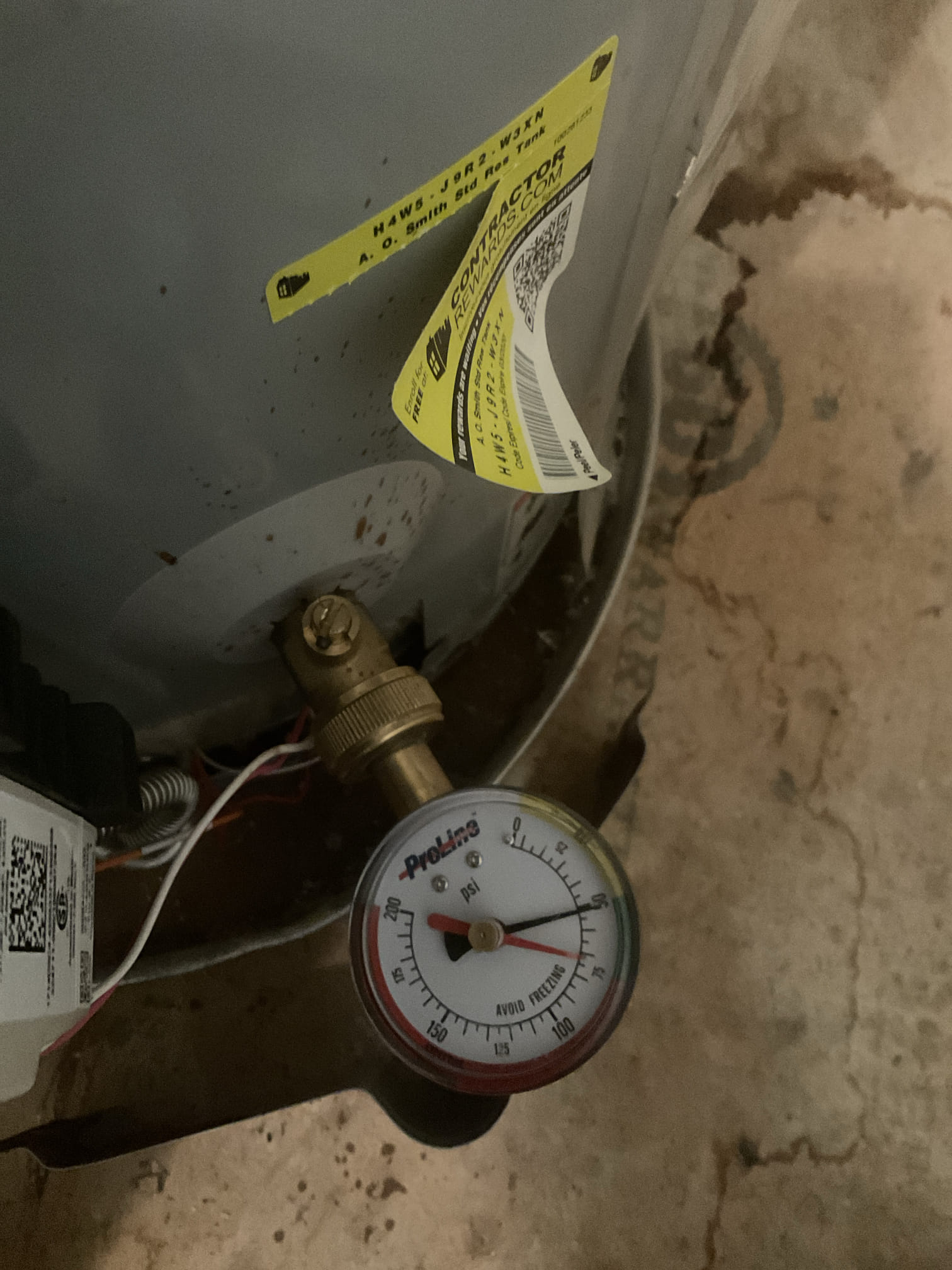 Quoted water heater replacement today