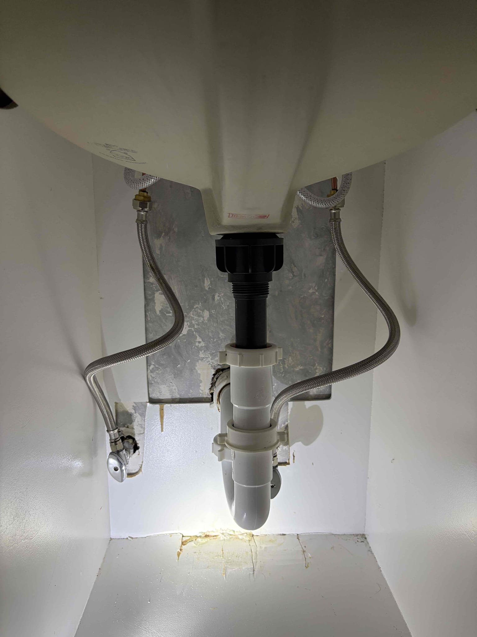 Replace customer supplied wide spread faucet in the powder room

 For this job, I installed a new customer supplied widespread faucet. They supplied us with a Kohler branded faucet to be installed brush nickel so therefore we installed brand new half by 38 supply lines along with the new pop-up assembly to go into the laboratory sink following that make sure all the connections were water tighten leak freight and at this time there are no leaks for the faucet. Customer decided to keep their old faucet at this time. No leaks. The customer is all set. Can you?