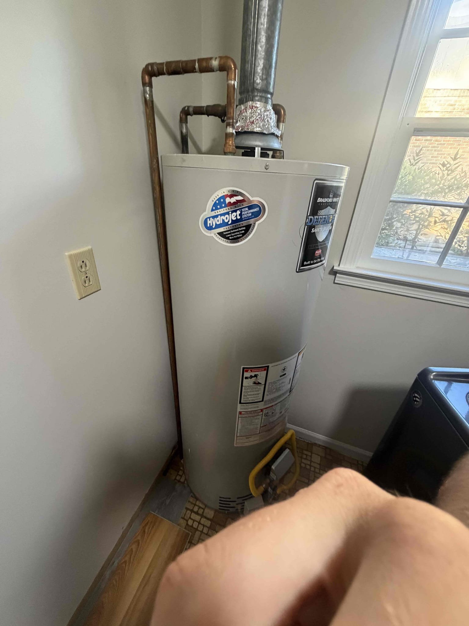Upon arrival, customer states he is installing new flooring and painting home. Customer is wanting estimates to replace old water heater. Provided customer estimates. Customer will remove old water heater, install new floorings and paint. Once completed, customer will call us back out to install new customer supplied water heater. New water heater will be installed up to code, with pan draining two exterior of home.