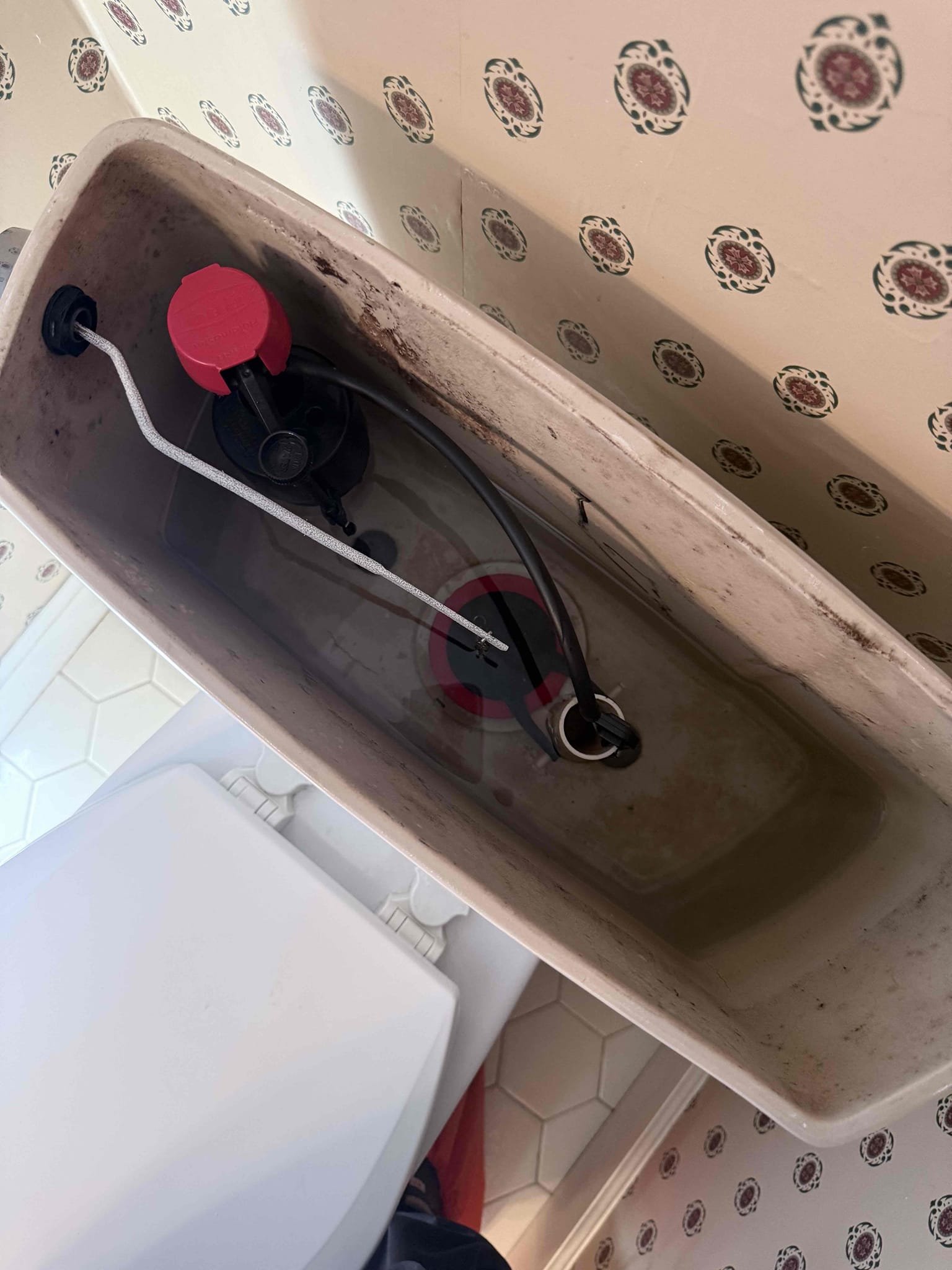 Upon arrival customer stated her toilet was running. After evaluation found that the fill valve has failed. Gave customer estimate to replace fill valve, flapper, and new supply line. Customer approved estimate. Removed old fill valve, flapper, and supply line, and installed new fill valve, flapper, and supply line. Set the water level to the correct height for maximum flush and checked for leaks. Everything operating correctly and no leaks upon departure.