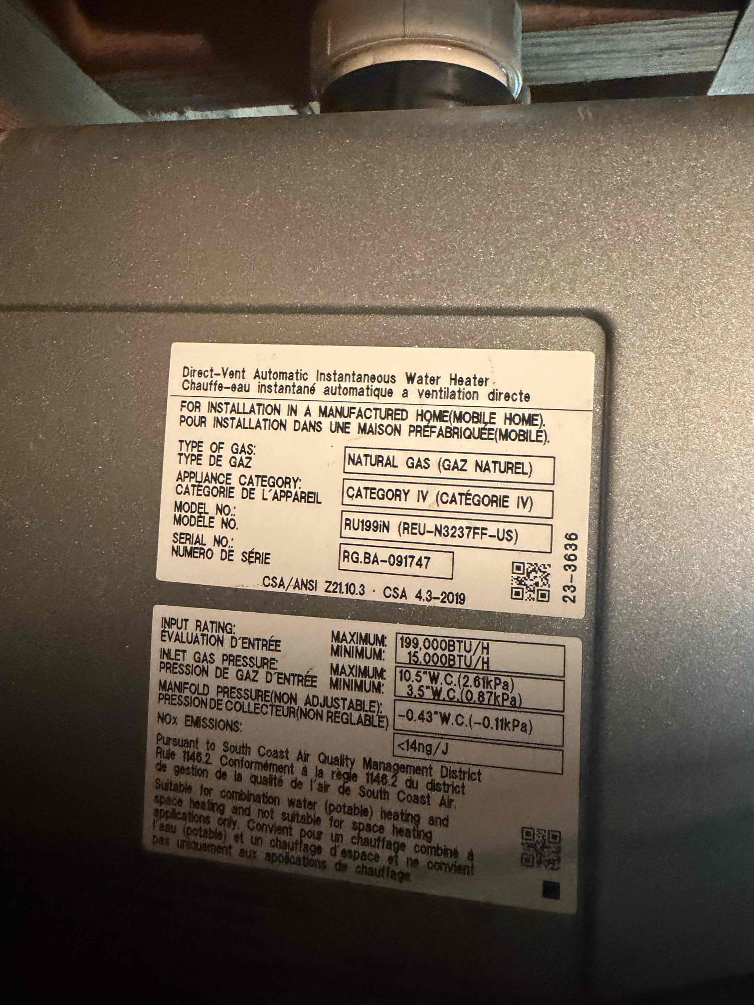 Upon arrival, customer states they’re experiencing no hot water. We previously installed tankless in 2024. After inspection, noticed outlet is tripped. Reset outlet, tankless is lit and working properly at departure. Recommended to perform service on tankless. Customer stated she will call us back when ready.