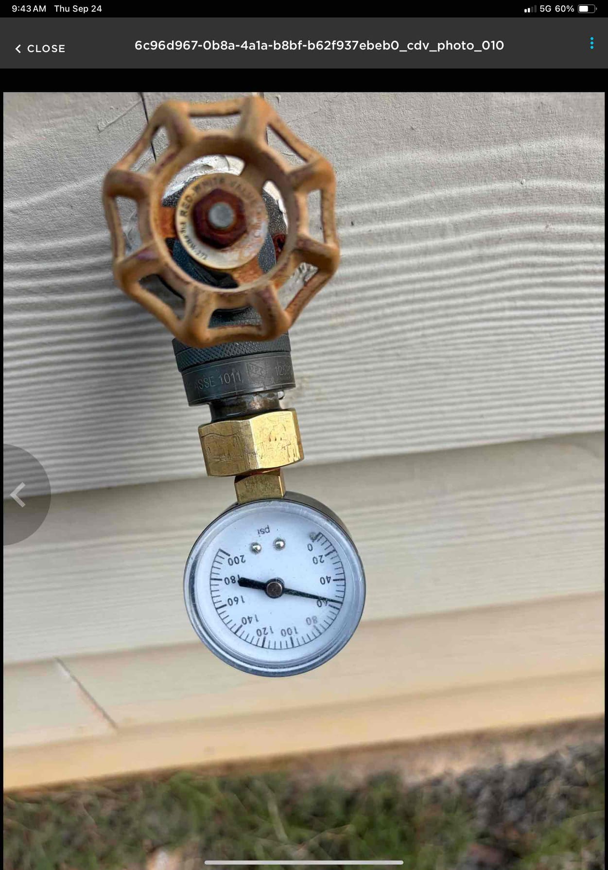 Customer stated that there was water standing on side of the house. Spotted both customers meter and also neighbors meter and didn’t notice any movement. Recommended customer to call landscaping company to see what they say about the water because at this time I don’t think it’s a plumbing related issue.