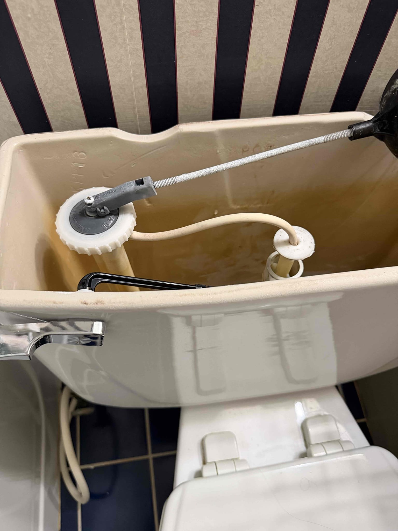 Upon arrival, customer states they were experiencing a leak coming from toilet. Notice leak is coming from fill valve. Fill valve is spraying water upward. Provided customer estimate to replace fill valve and failed straight stop. Customer approved estimate. Installed new quarter turn straight up and fill valve. No leaks at departure. Toilet is working properly at departure.