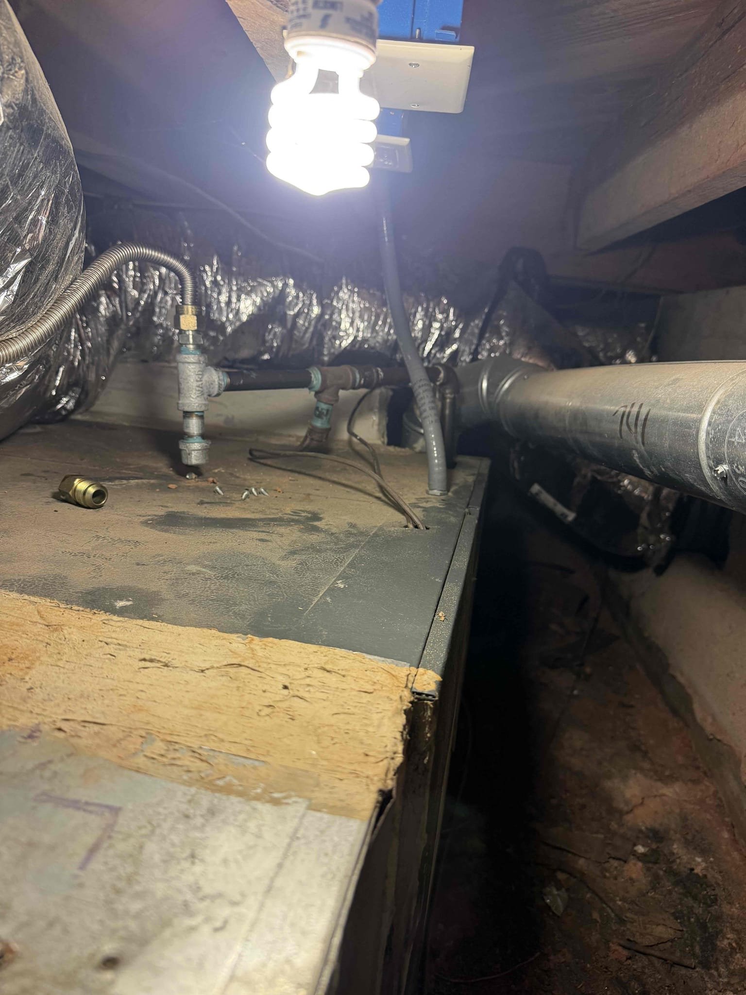 Returning Monday to run a new gas line and replace the prv. Customer paid full balance today.