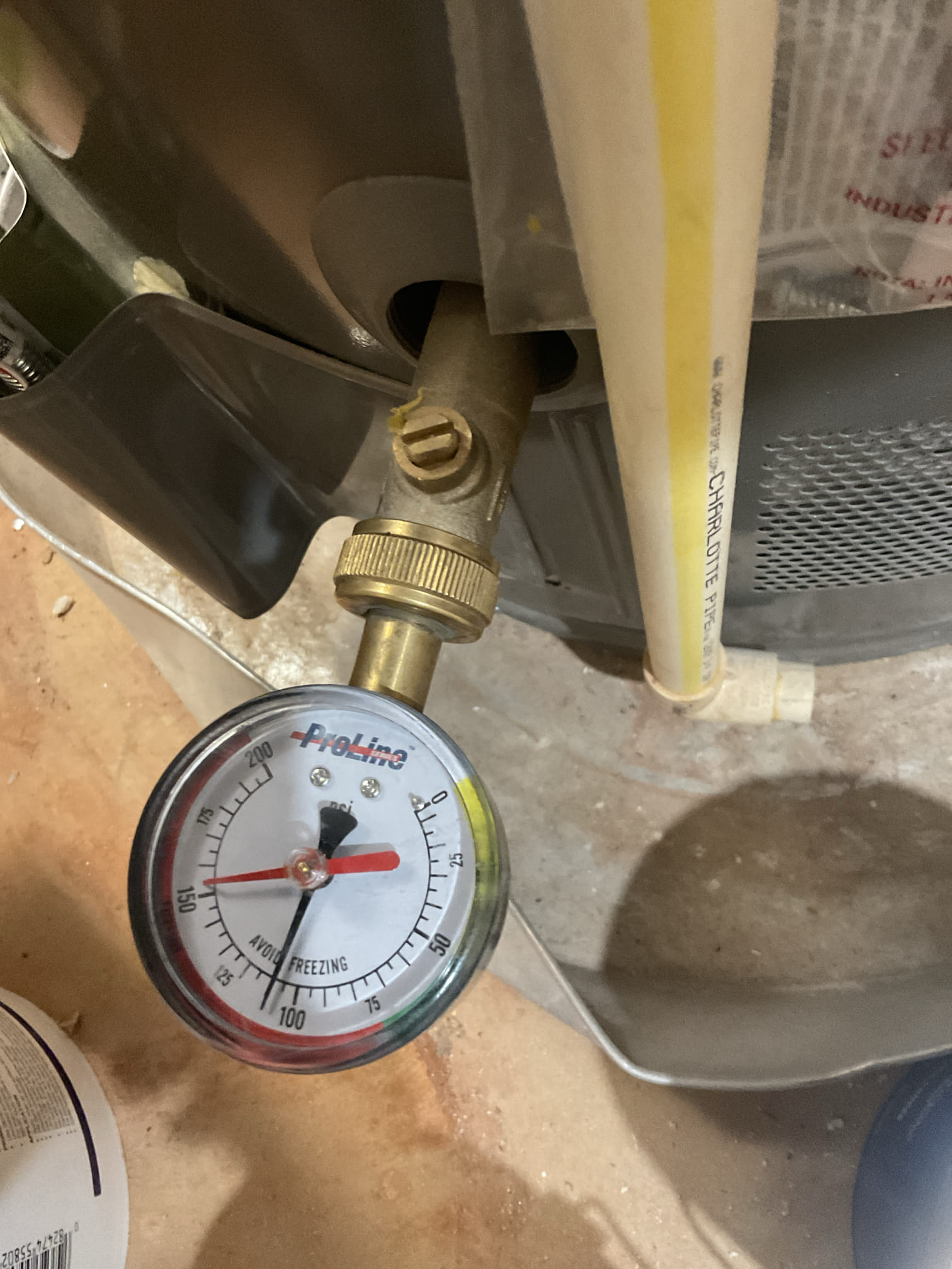 Quoted Prv and gas line for dryer installation 