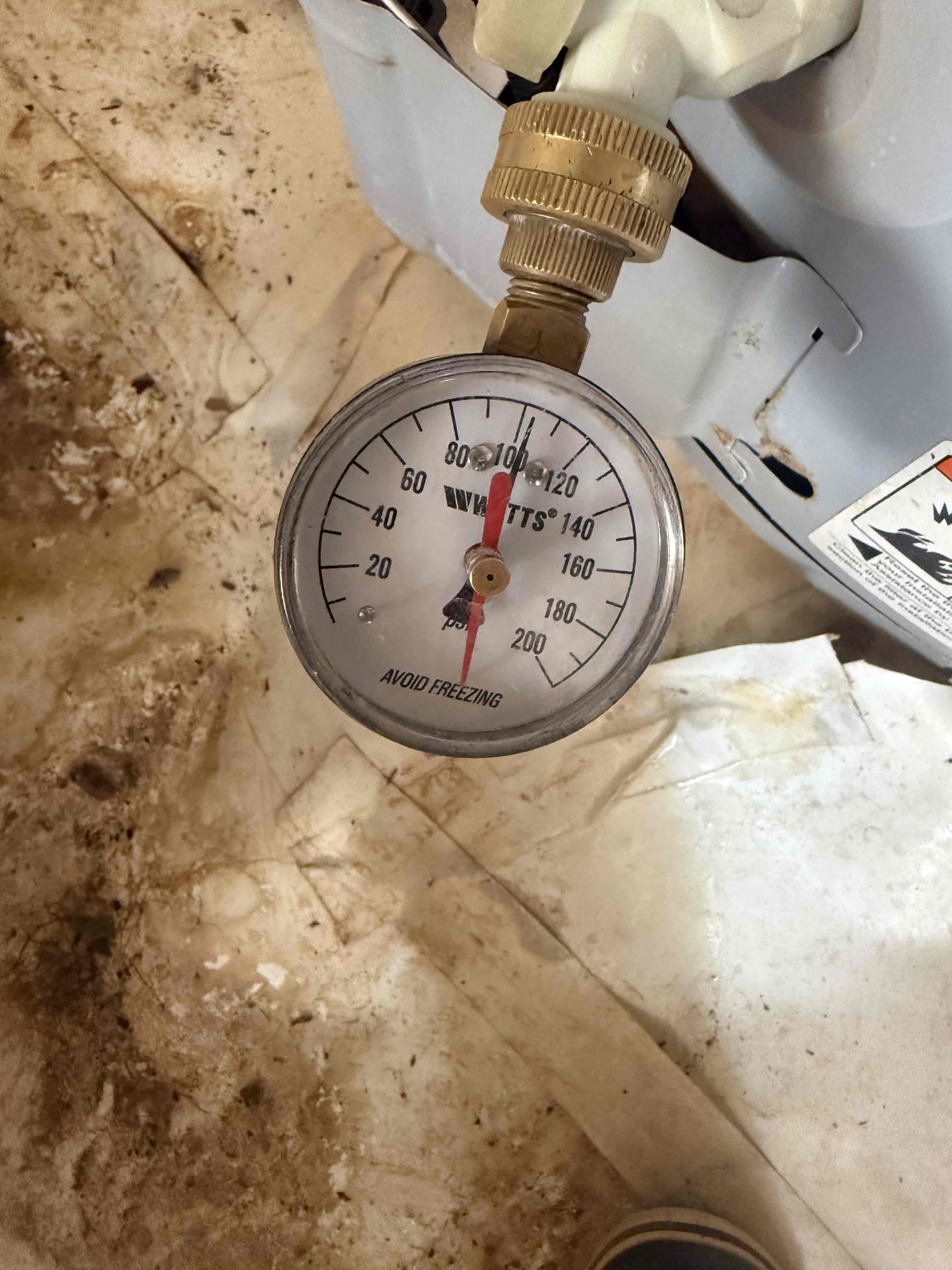 Customers buyer agent met us onsite. The agent is wanting a price to replace the cast iron inside the basement/crawlspace. Informed customer we could replace cast iron up to the foundation wall with pvc. Also noticed pressure was at 100 psi and the gas water heater is piped in with cpvc. Informed customer of all findings and left customer with estimates to fix the issues. 
