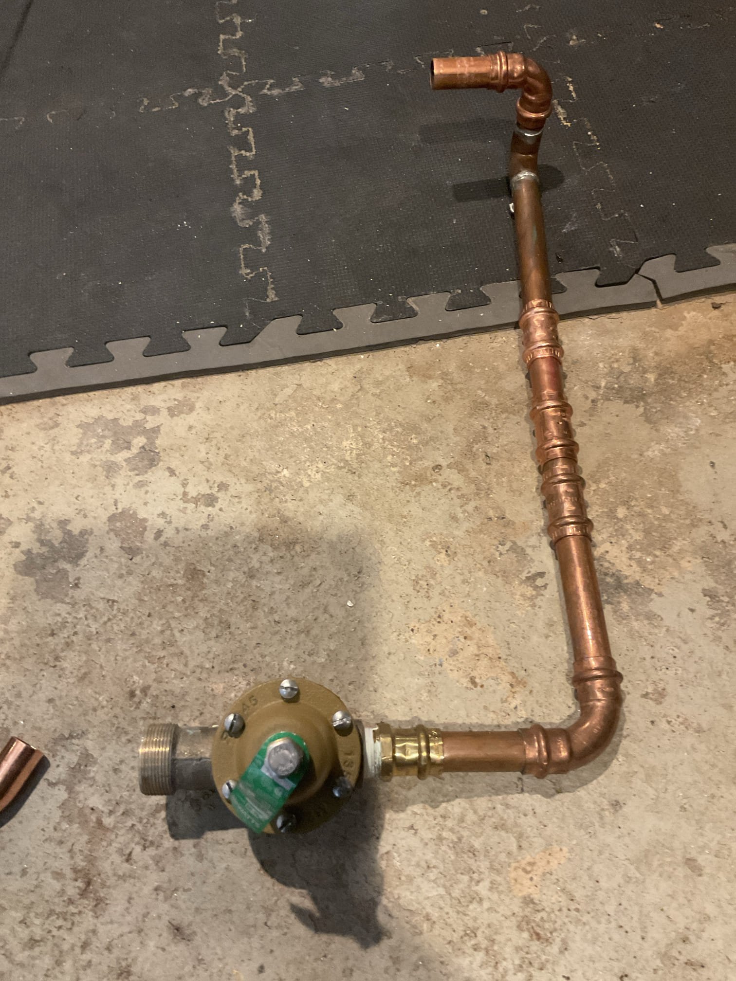 Troubleshooting navien tankless error code 003 , per navien tech support call , we cleaned flame rod with sandpaper , we checked gas pressure with gas monometer . No charge for this tankless troubleshooting because we installed Dec 2024 

We checked water pressure today , showed 112 psi , have Mr. Allen looked pressure gauge , we replaced a faulty 3/4 prv at discounted price . 

