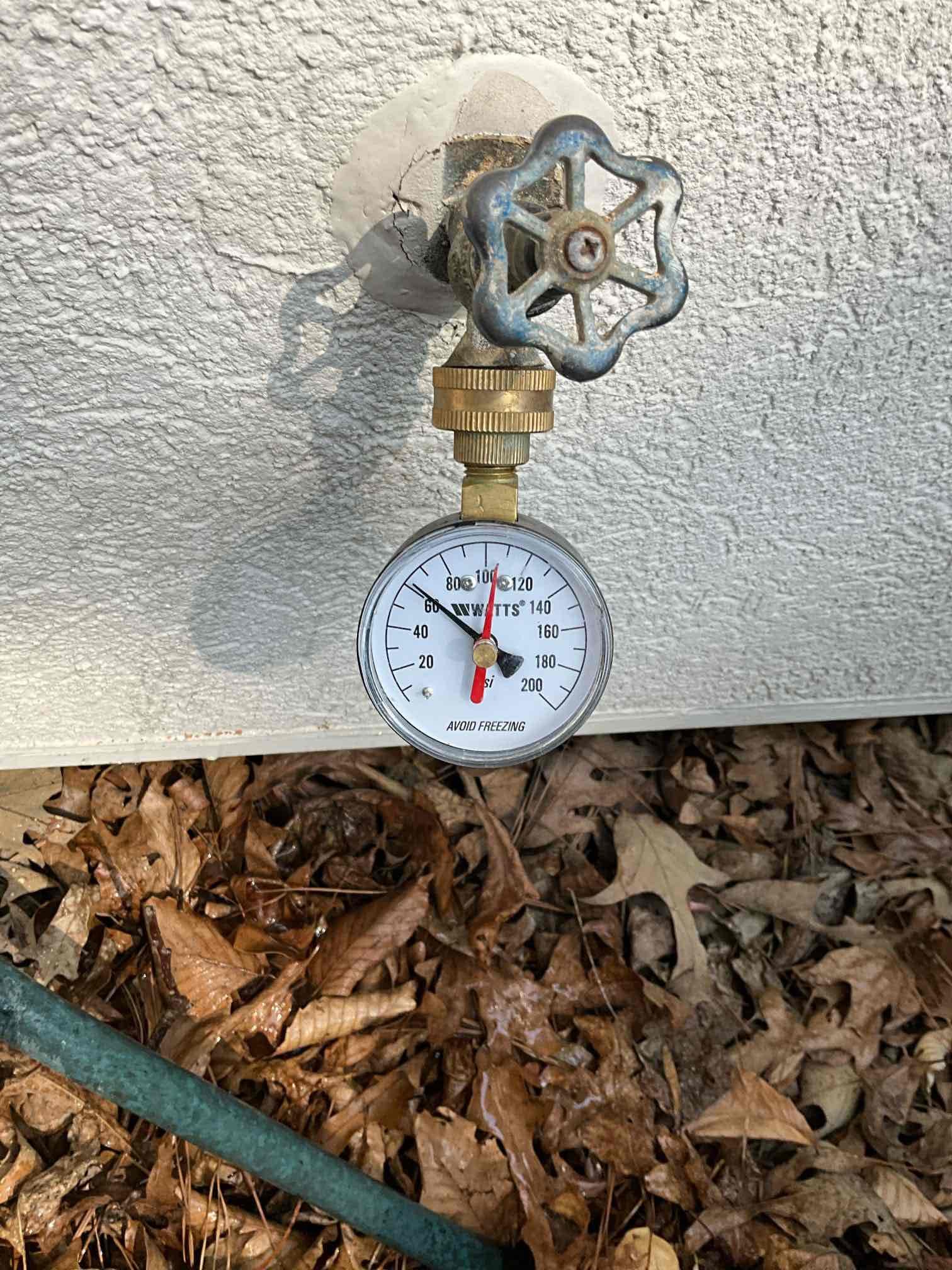 Customer called us out for leak in meter box. Leak is appearing behind meter inform customer to call county first to determine if county will take care of it.