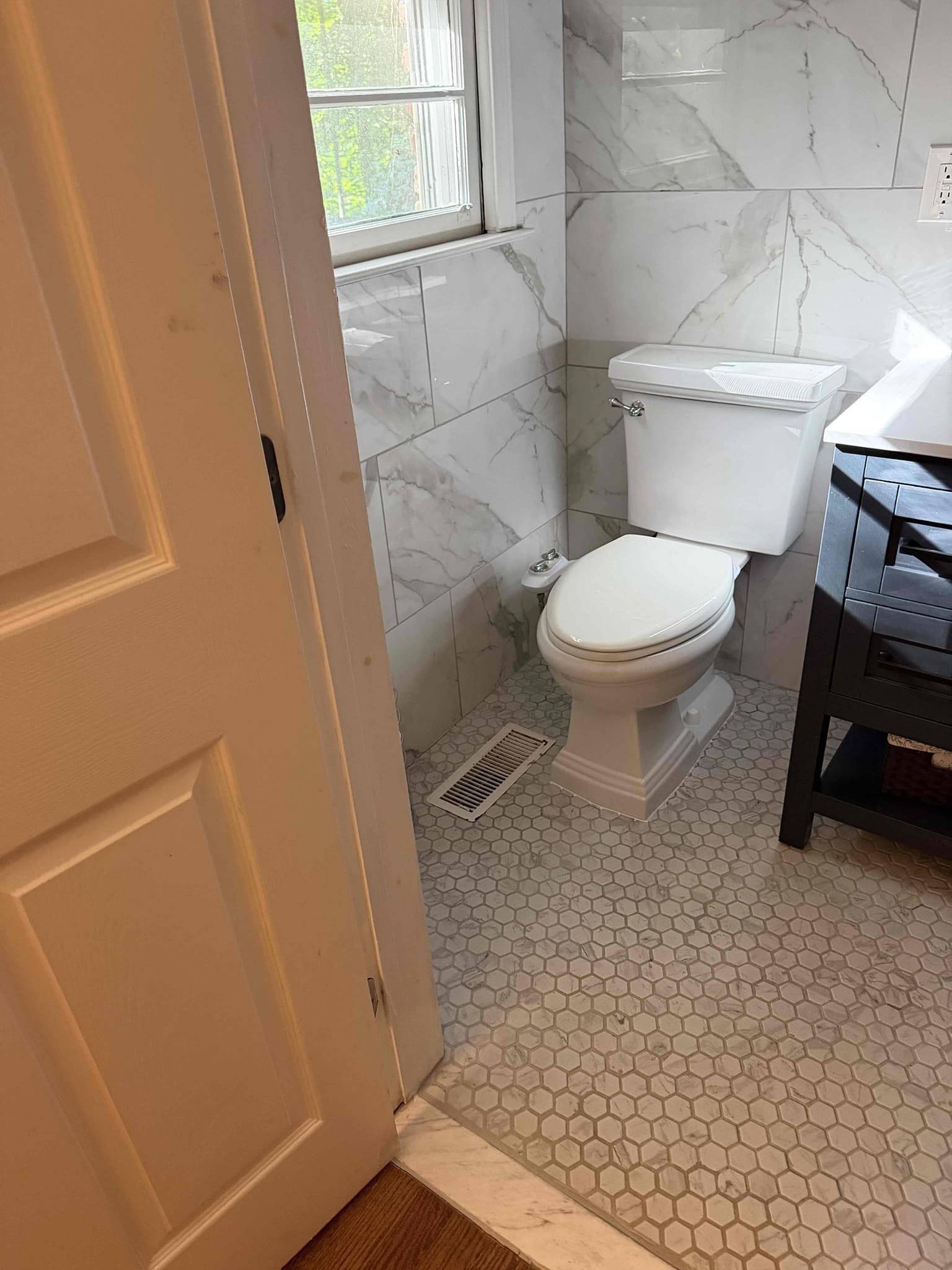 Customer stated that toilet was backing up and also that shower was backing up and leaking into unit below. Gave customer options to get shower and toilet blockage cleared. Went ahead and pulled toilet and ran drain cleaning equipment to clear stoppage. Stoppage was made of soft tissue. Once stoppage was cleared ran camera to inspect line and found that there is a section of cast-iron which was causing the issue. Reset toilet and tested. Toilet is now flushing as it should. No leaks are present at this time cocked around base of toilet. Tested shower and shower is still draining slow. Ran snake through shower and cleared stoppage. Pulled back lots of hair. Tested and now shower is draining as it should. At this time, customer didn’t want to cut sheet rock to diagnose leak. Cleaned up work area.