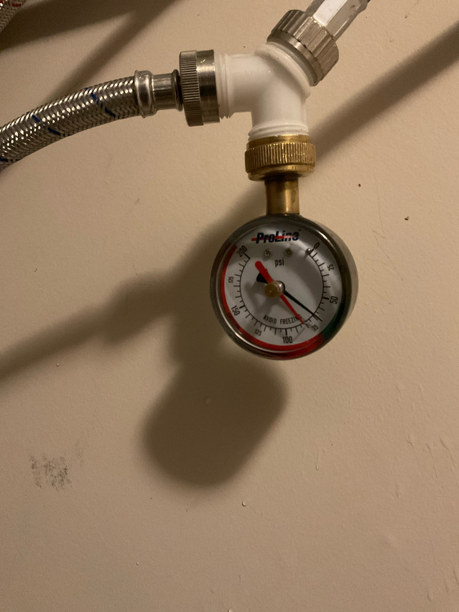 Customer stated that copper pipe was dripping into laundry room. Found pinhole leak on copper pipe and gave customer options on repairs. Shut water off to home. Cut out section of copper pipe and replaced with new copper piping. Turned water back onto home and tested. No leaks were pressed at this time. Cleaned up work area.