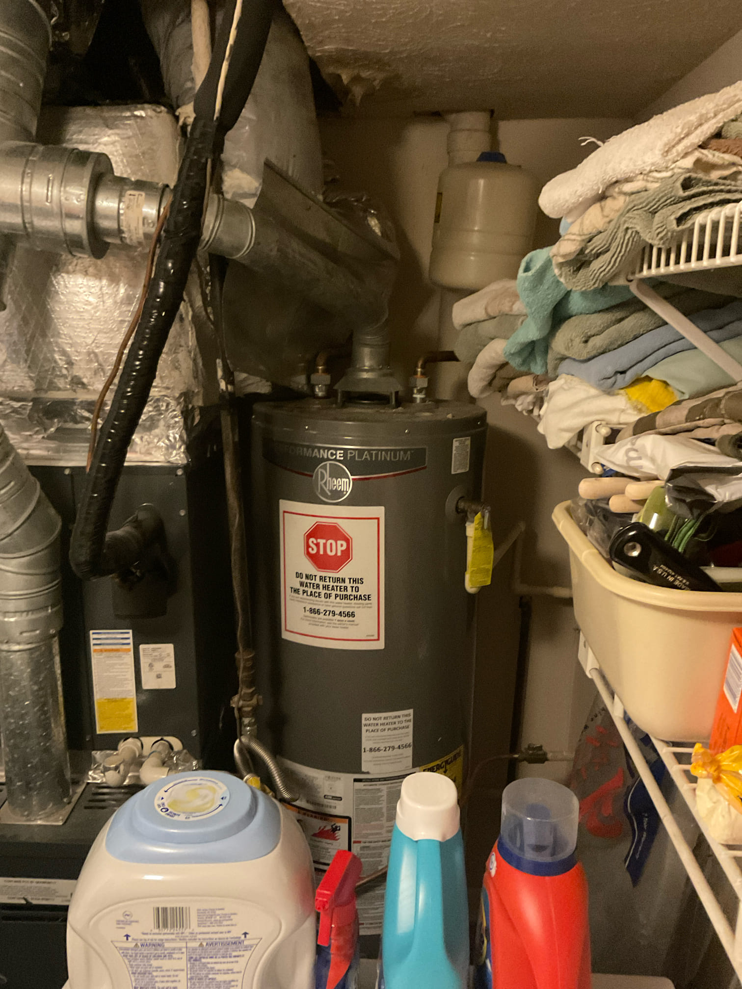 Customer stated that copper pipe was dripping into laundry room. Found pinhole leak on copper pipe and gave customer options on repairs. Shut water off to home. Cut out section of copper pipe and replaced with new copper piping. Turned water back onto home and tested. No leaks were pressed at this time. Cleaned up work area.