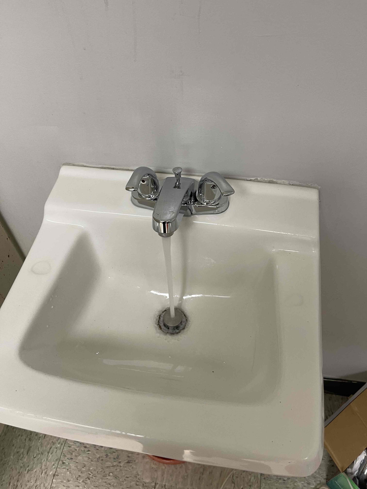 Chrome p trap was cracked and leaking, faucet water was shut off as the faucet was constantly running when turned on. They had a similar issue the last time I was here. Swapped out the faucet and p trap. Tested to ensure proper function and a leak free installation. No further issue at this time. 