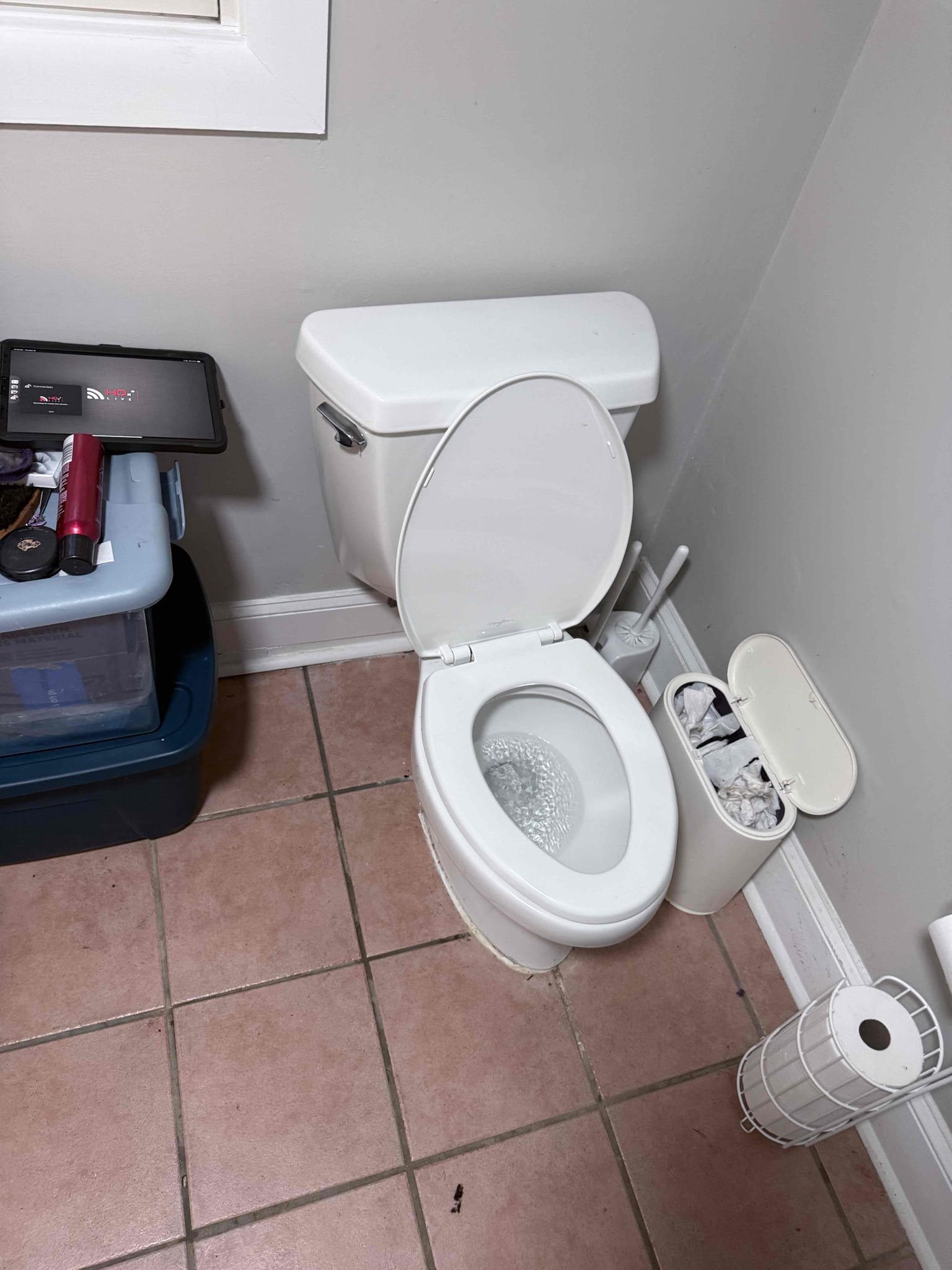 Upon arrival, the customer reported recurring sewer backups and a noticeable sewer odor inside the property. I explained that the recommended first step would be to pull and reset the toilet and perform a sewer camera inspection to identify the cause of the issue. The customer approved the estimate for the diagnostic work.

I removed the toilet and performed a camera inspection of the sewer line. During the inspection, I discovered a separation in the sewer piping along with significant root intrusion. These conditions are likely contributing to the recurring backups and sewer odor. Due to the pipe separation and extensive root intrusion, the integrity and overall condition of the remaining sewer line could not be confirmed through the initial inspection alone.

I reviewed my findings with the customer and discussed two repair options: a localized spot repair to address the identified damage or a complete sewer line replacement from the home to the city sewer tap. I explained that a sp