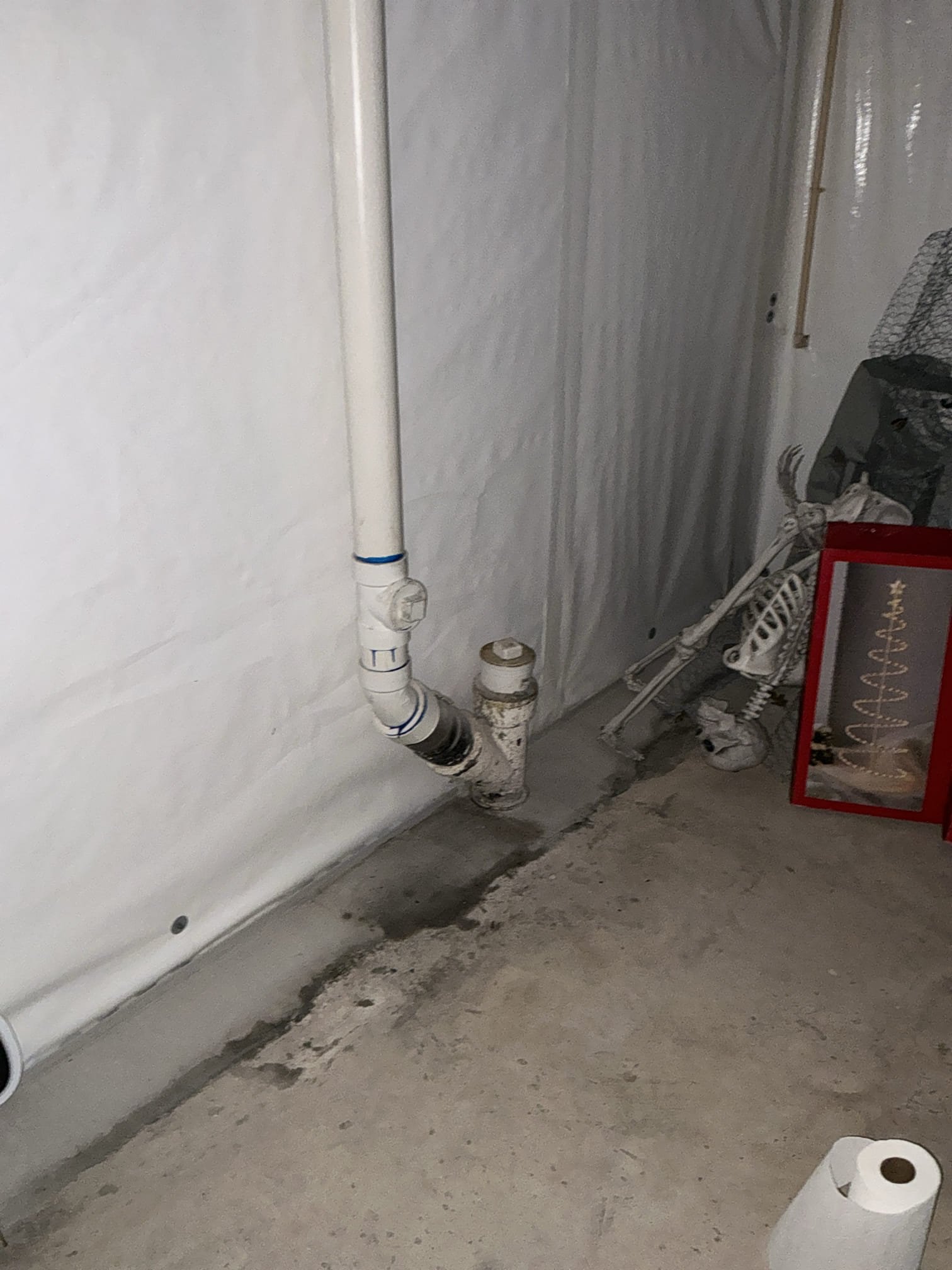 Diagnosed issue for backing up and toilets not flushing properly. Found issue to be affecting all plumbing in home. Pulled toilet and ran camera. Ran camera and all inside pvc piping looks okay. Once it gets to cast iron it gets a little rough and did notice a belly on pipe where it seems to connect to county pipe. Left estimate for sewer line replacement. Reset toilet with new bolts and wax ring as well as new supply line. Cleaned workspace 