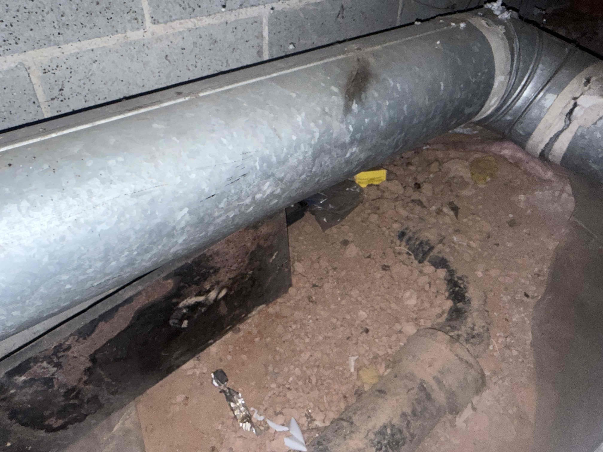 Returned to install water service, water heater, and cast iron re pipe. Also added new frost proof hose bib before the PRV on side of house where we stubbed water service in.