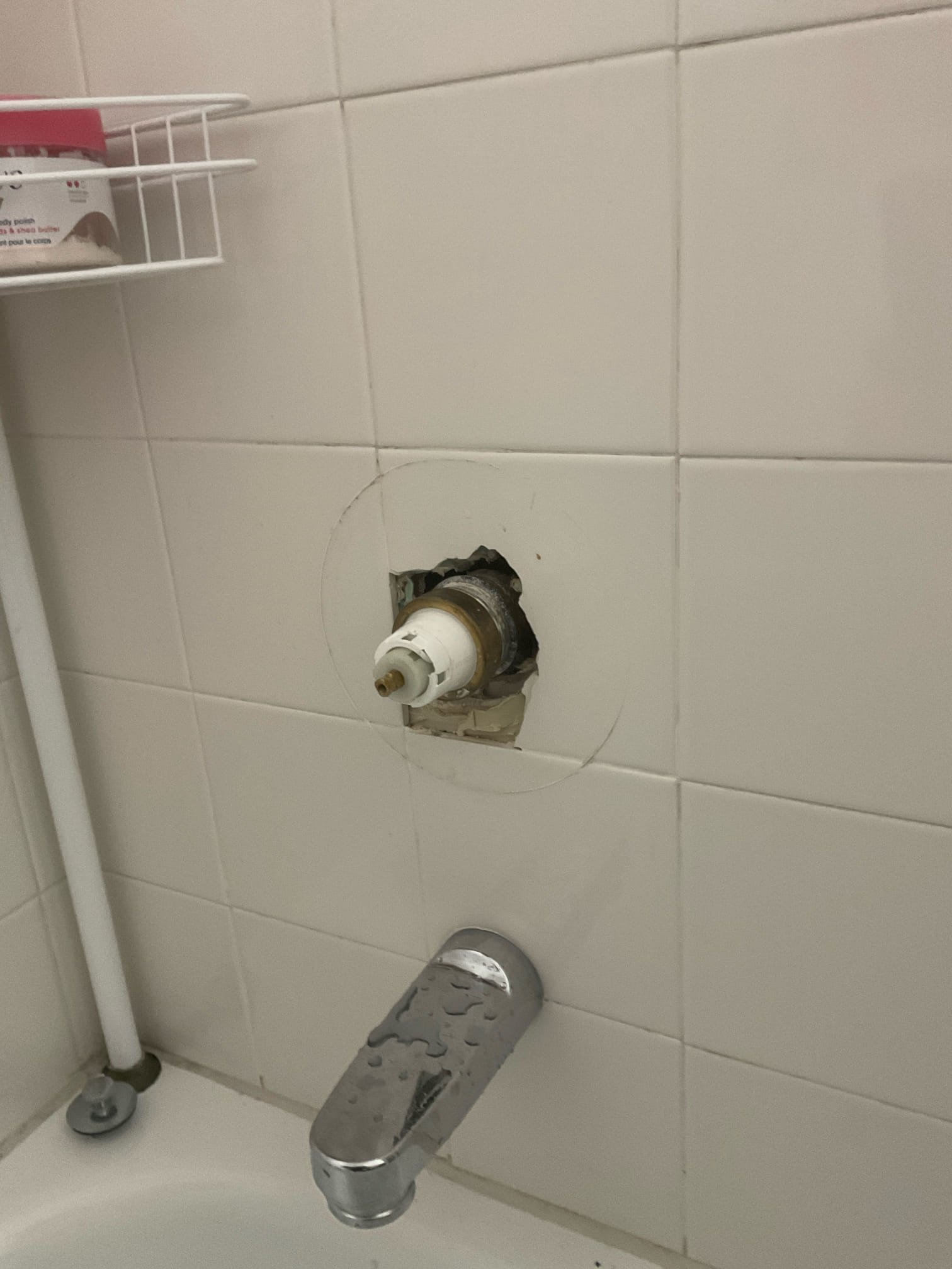 Customer stated that shower/tub combo was dripping. Recommended cartridge replacement and customer agreed. Went ahead and removed existing cartridge and installed new one. Tested and now tub is working as it should with no leaks present at this time. Cleaned up work area.