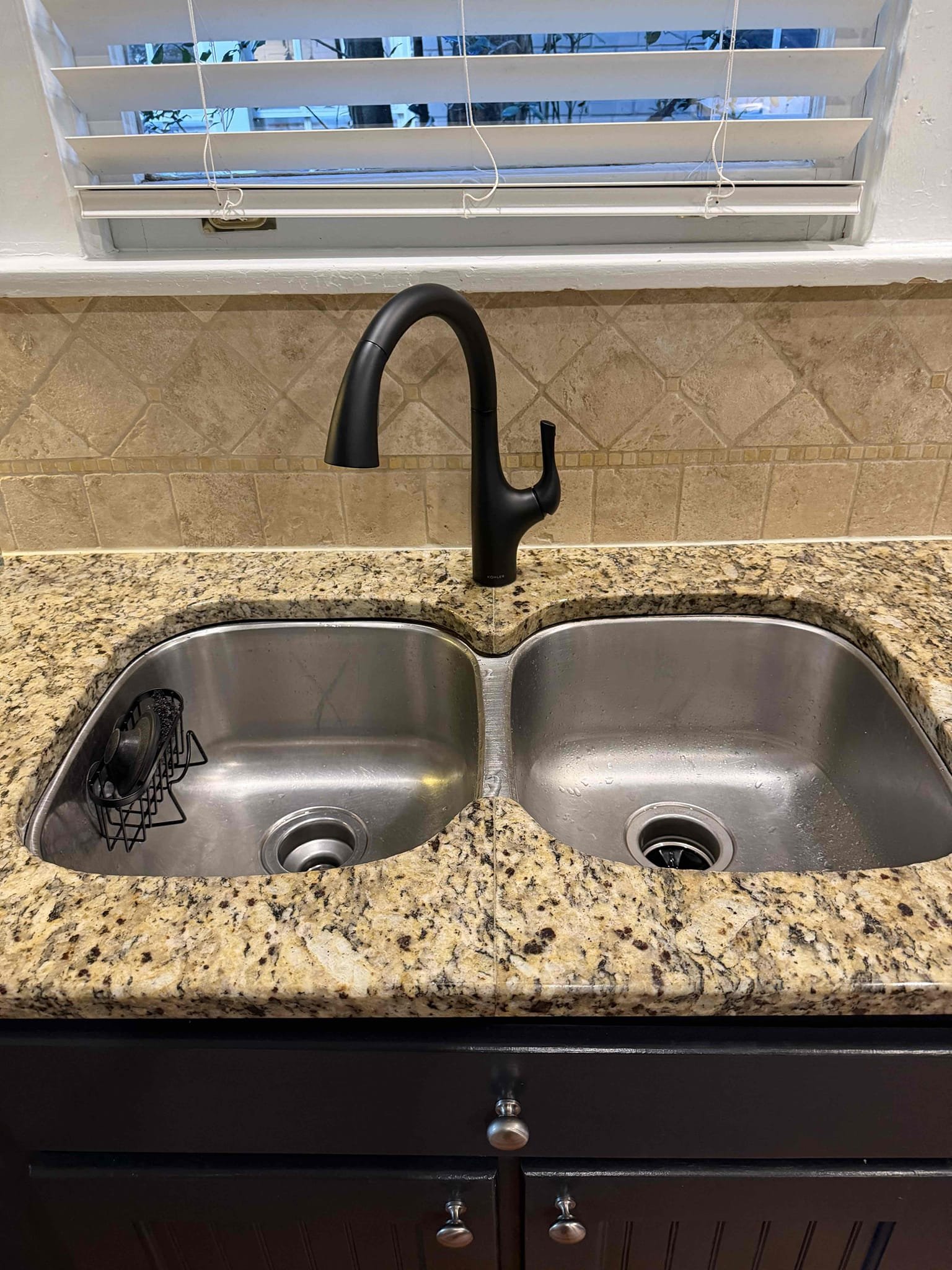Upon arrival, customer states they’re experiencing a back up in washing machine drain. Customer also has new faucet they are wanting to be installed. After inspection, noticed washing machine drain is backed up, also noticed drip coming from cold supply line. Provided customer with estimates, customer approved estimates. Cleared soft blockage in drain line. Also replaced hot and cold washing machine supply lines. New supply lines are braided stainless steel supply lines. Tested system, no leaks at departure. Also installed customer supplied kitchen faucet. 