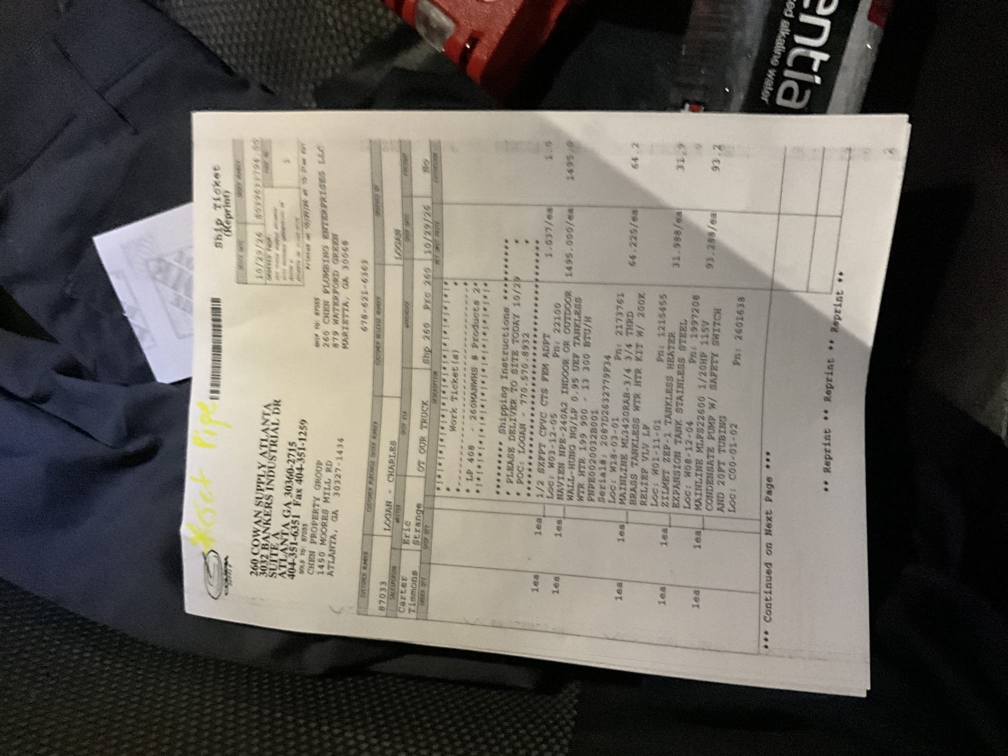 Returned to install tankless, comfort tee, new 10” rough toilet, and jet line. After jetting line and clearing blockage ran camera and took a video of the sewer line informed customer he would need a sewer line replacement due to all the belly’s in the line causing back ups. Left sewer line replacement estimate. Installed parts. Navien 240A2, kohler highline arc comfort height toilet 10” rough, and grundfo comfort tee.
