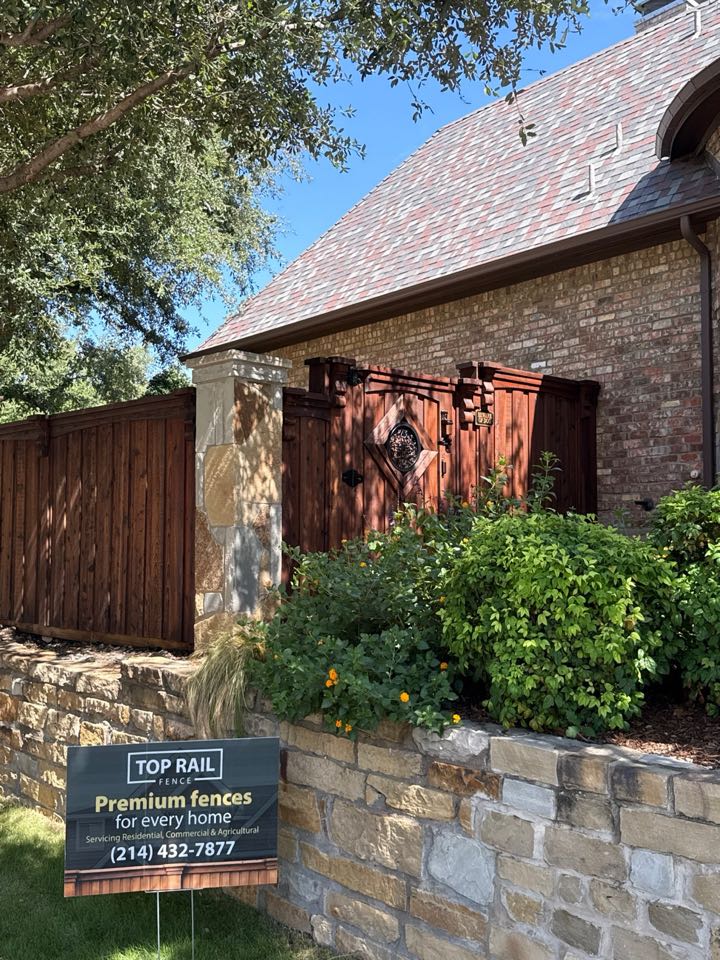 Top Rail Fence Fort Worth wrapped up an estimate in the Westwood Tanglewood neighborhoods. If you’re looking for the best fence contractor in Fort Worth Top Rail Fence has you covered. We do it all from stylish privacy walls, composite/vinyl or perimeter cedar fences to boost your curb appeal there’s no project too big or small for us. #FortWorthFenceCompany #FenceContractorNearMe #BestFenceCompanyFortWorth #PrivacyFence #VinylFence #CompositeFence.