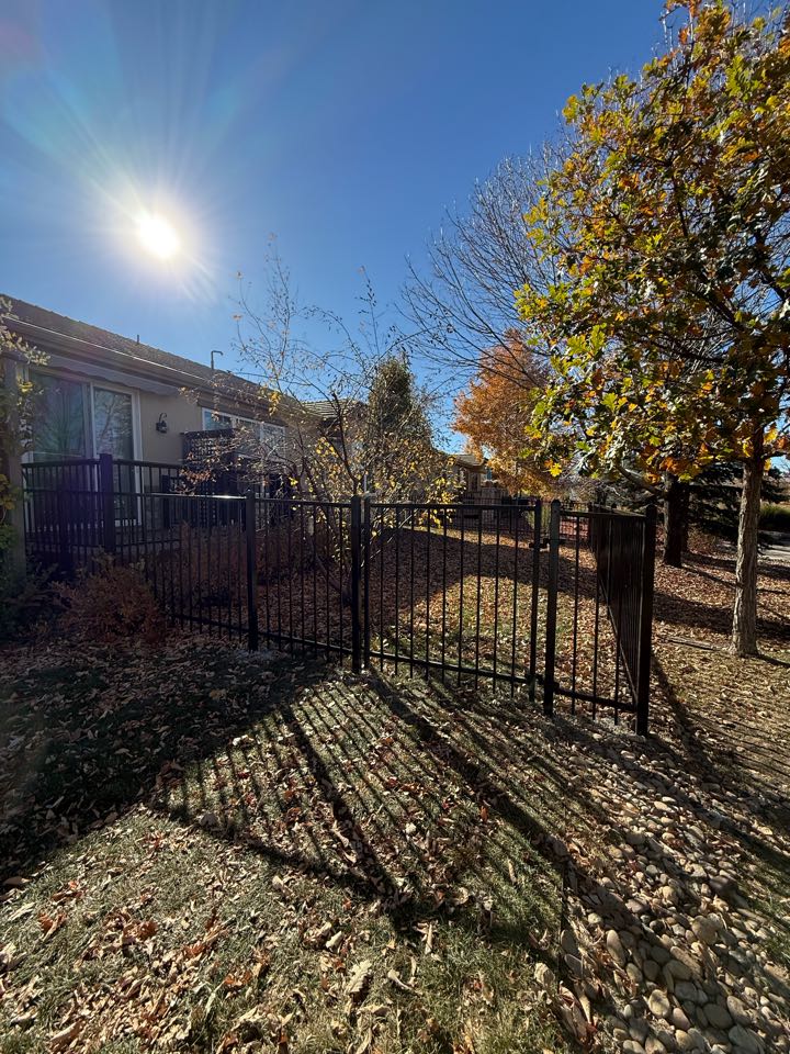 Top Rail Fence completed a gorgeous 4 foot high ornamental fence is Broomfield Colorado. The HOA was able to approve this fence for the new home owner could get moved in with her two dogs  Top Rail Fence completed a gorgeous 4 foot high ornamental fence is Broomfield Colorado. The HOA was able to approve this fence for the new home owner could get moved in with her two dogs