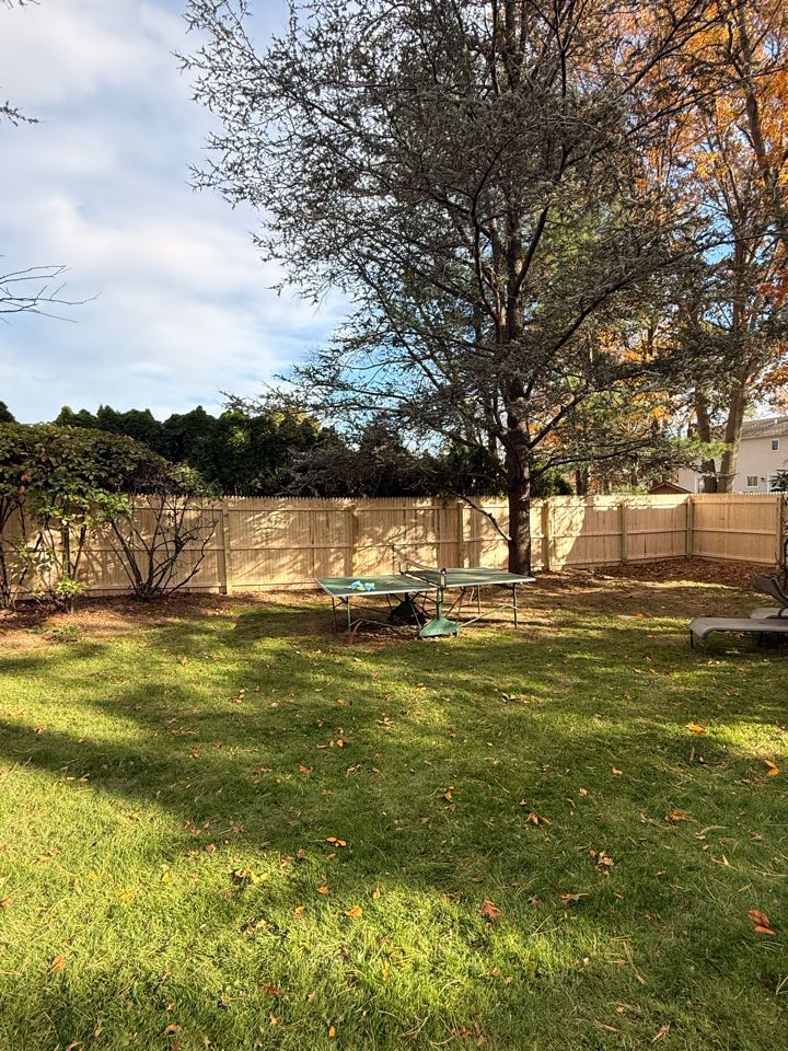 Dix Hills, NY - Another great install in Dix Hills! Our team added a 6-foot wood privacy fence and 3-foot vinyl railing, boosting curb appeal and safety. Proudly serving Long Island as your local veteran-owned fence company.  #DixHills #WoodFence #VinylRailing #FenceInstallation #TopRailFenceHuntington #VeteranOwned